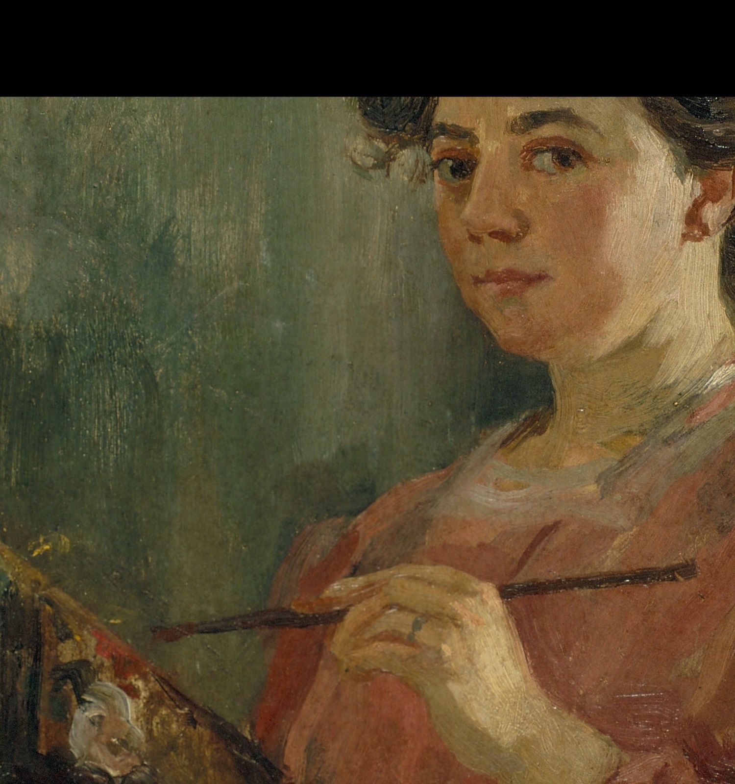 Lluïsa Vidal, Autorretrat, 1899 (detall) Lluïsa Vidal, Autorretrat, 1899 (detall)