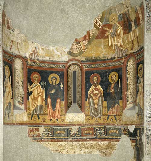 Circle of the Master of Pedret. Apse of El Burgal (detail), end of 11th century – beginning of 12th century