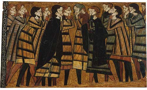 Anonymous. Panels from the tomb of the knight Sancho Sánchez Carrillo. Pleurants, c. 1295