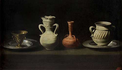 Francisco de Zurbarán. Still Life with Vessels, between 1650-1660