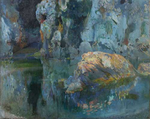Joaquim Mir. The Rock in the Pond, c. 1903