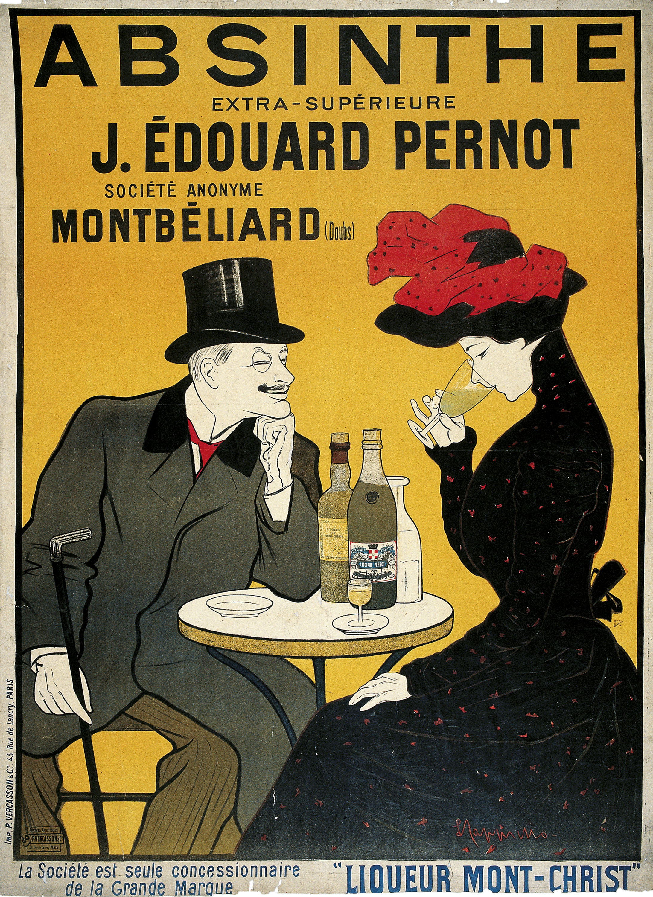 Leonetto Cappiello - Absinthe extra-supérieure J. Édouard Pernot - Cap a 1900-1903