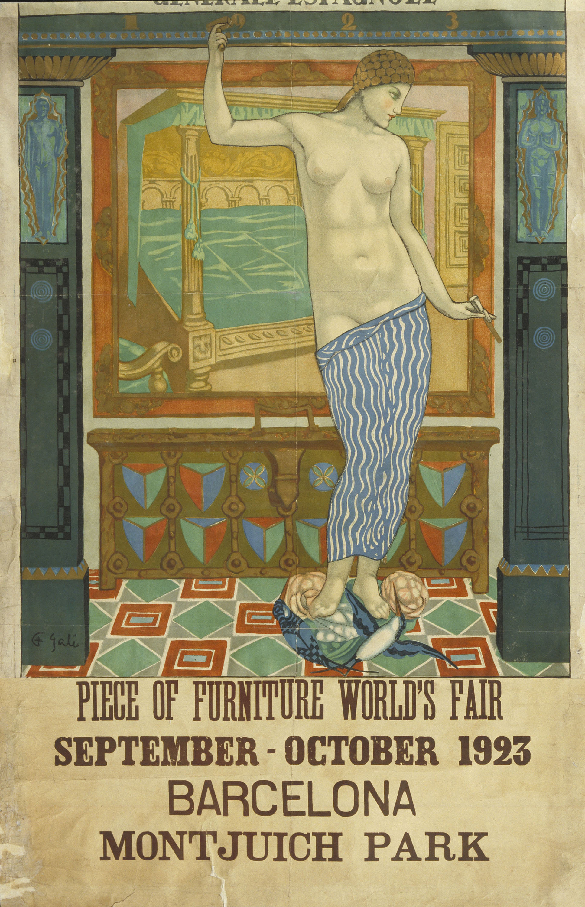 Francesc d'Assís Galí - Piece of Furniture World's Fair. Barcelona - 1923
