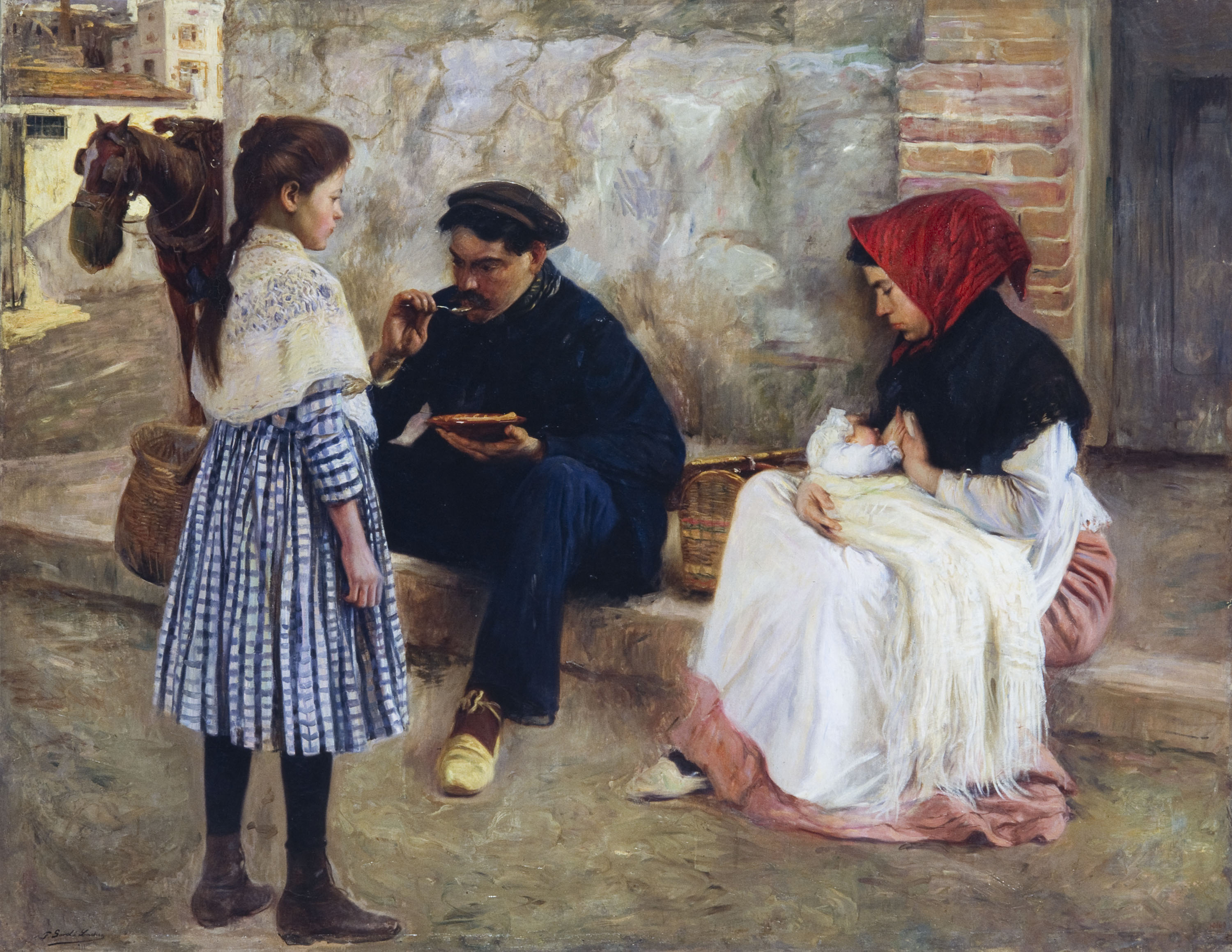 Francesc Sardà - El dinar de l'obrer - 1911