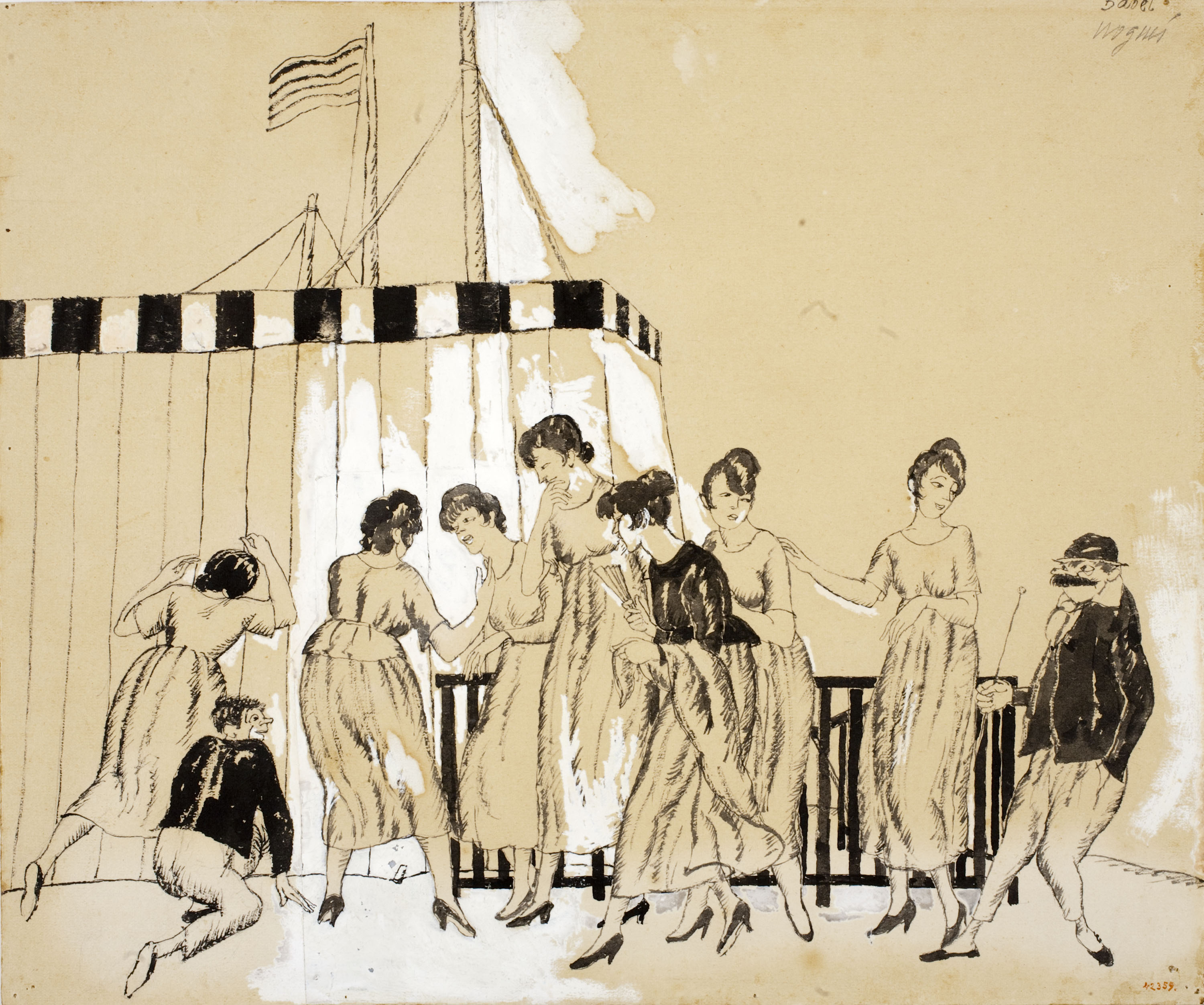 Xavier Nogués - Costums barcelonines. Mirar el món per un forat - 1914
