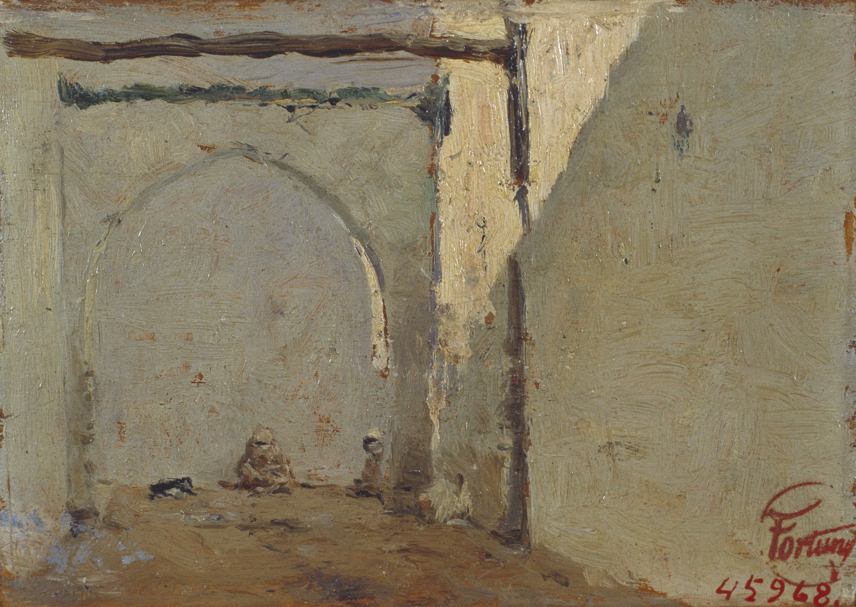 Marià Fortuny - Moroccan Street - About 1860-1862