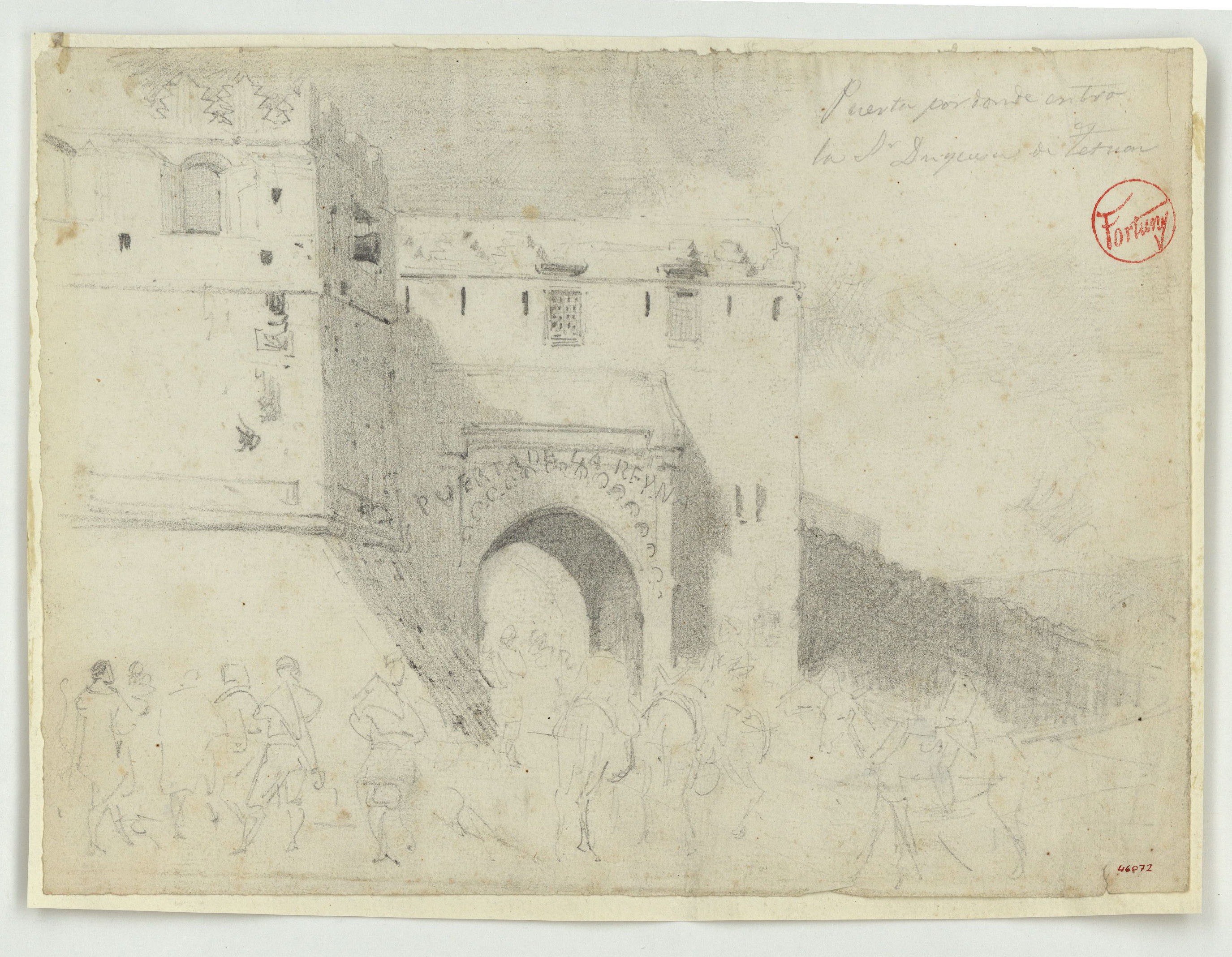 Marià Fortuny - Puerta por donde entró la Sra. Duquesa de Tetuán - Cap a 1860