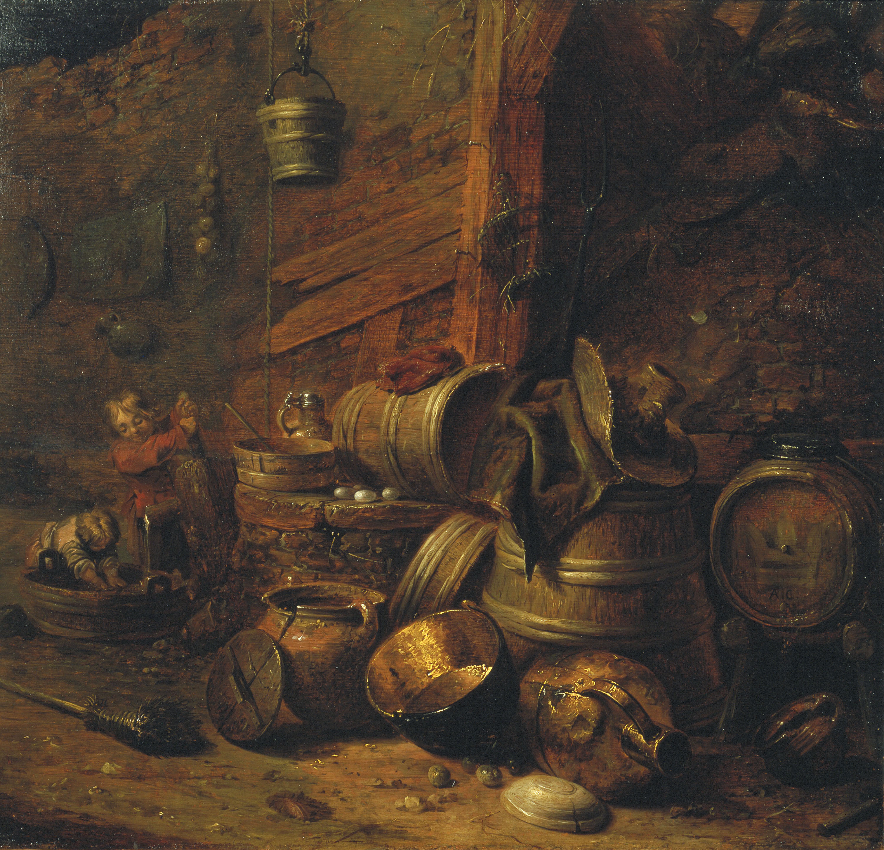 Pieter Quast - Interior de celler - 1636