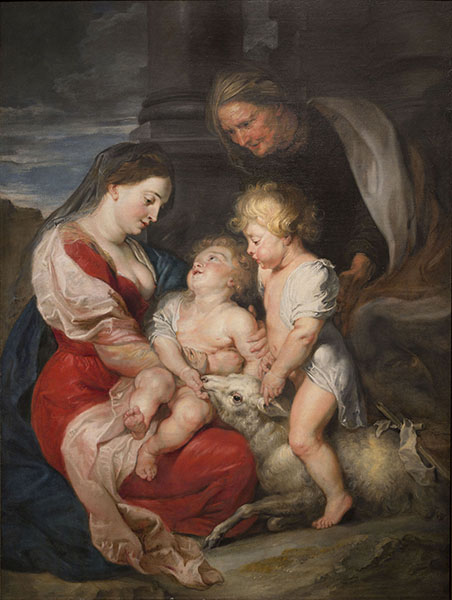 Peter Paulus Rubens - La Mare de Déu i el Nen amb santa Isabel i sant Joanet - Cap a 1618