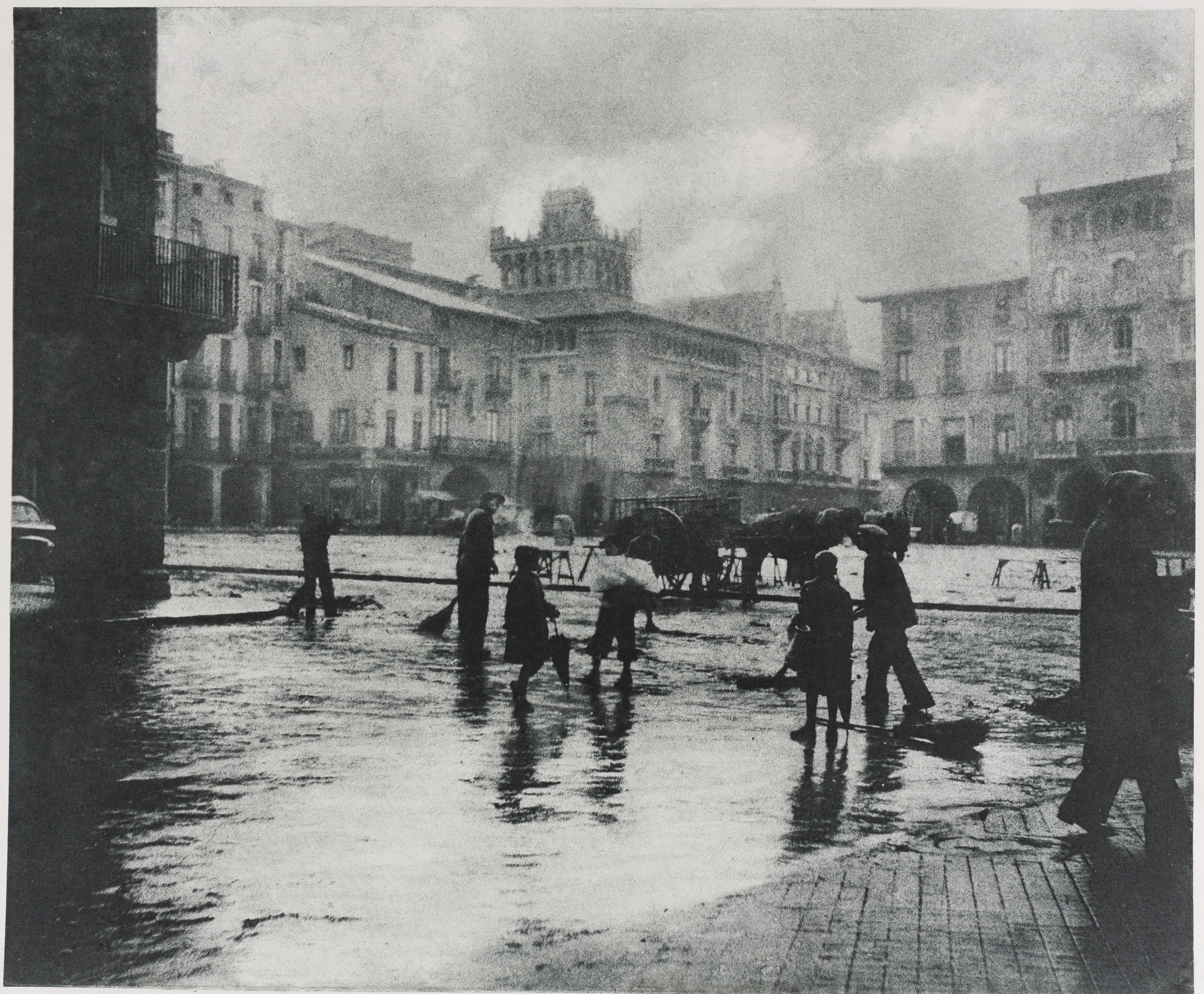Josep Maria Casals i Ariet - Plaça Major de Vic - 1950 image for: Josep Maria Casals i Ariet - Plaça Major de Vic - 1950