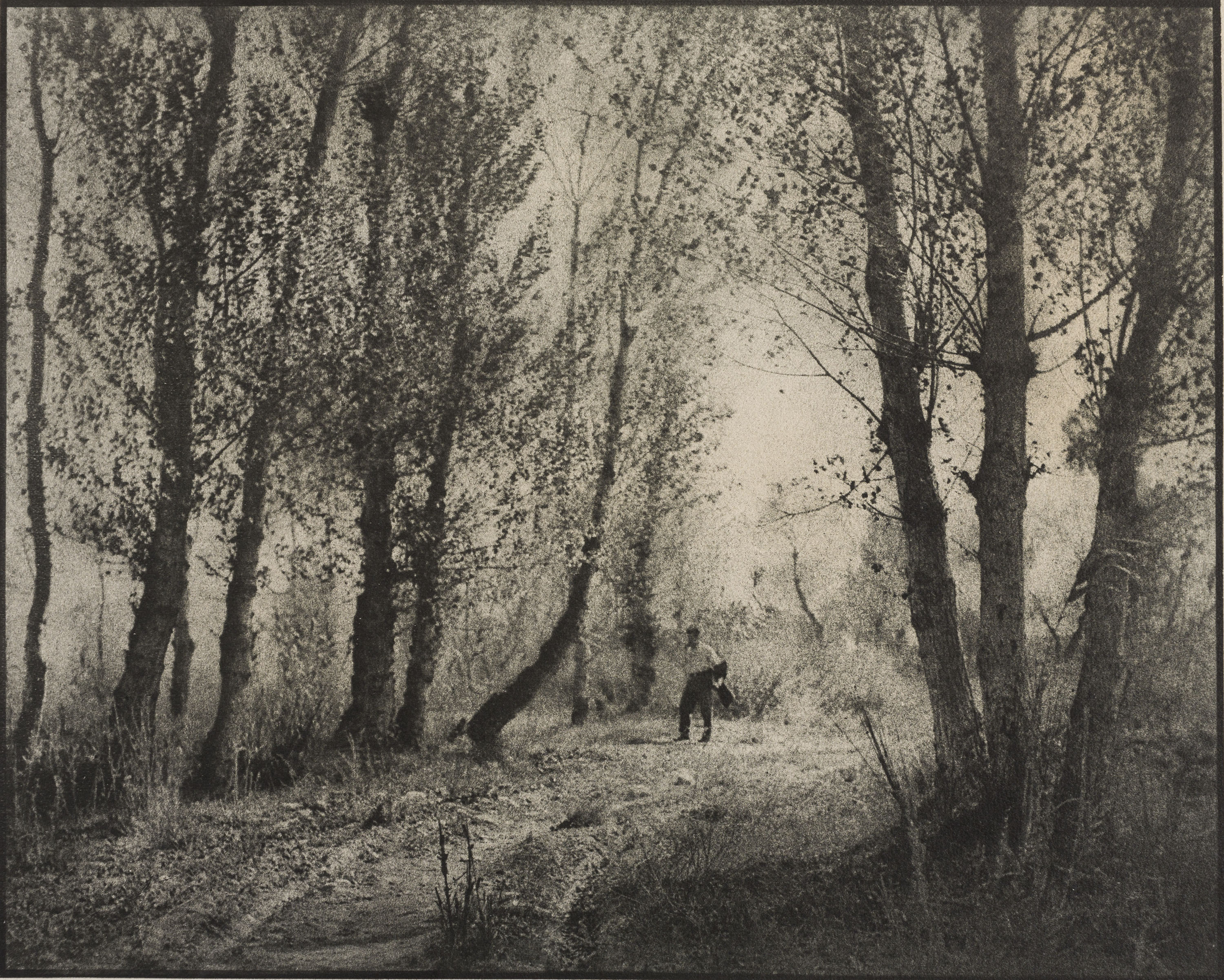 image for: Josep Maria Casals i Ariet - Paisatge amb home - No datat