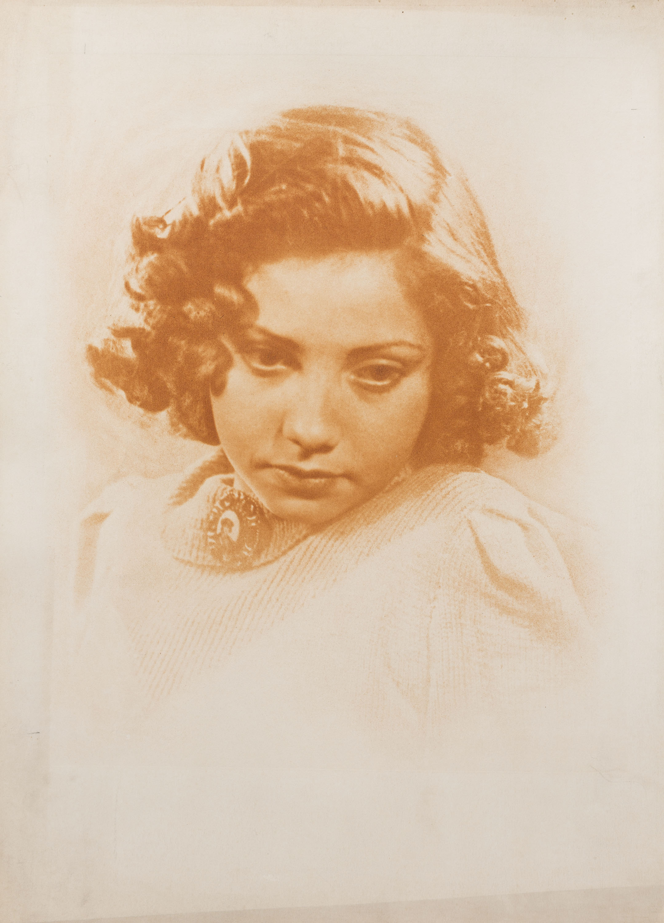 Josep Maria Casals i Ariet - Retrat de noia - Cap a 1940-1950 image for: Josep Maria Casals i Ariet - Retrat de noia - Cap a 1940-1950