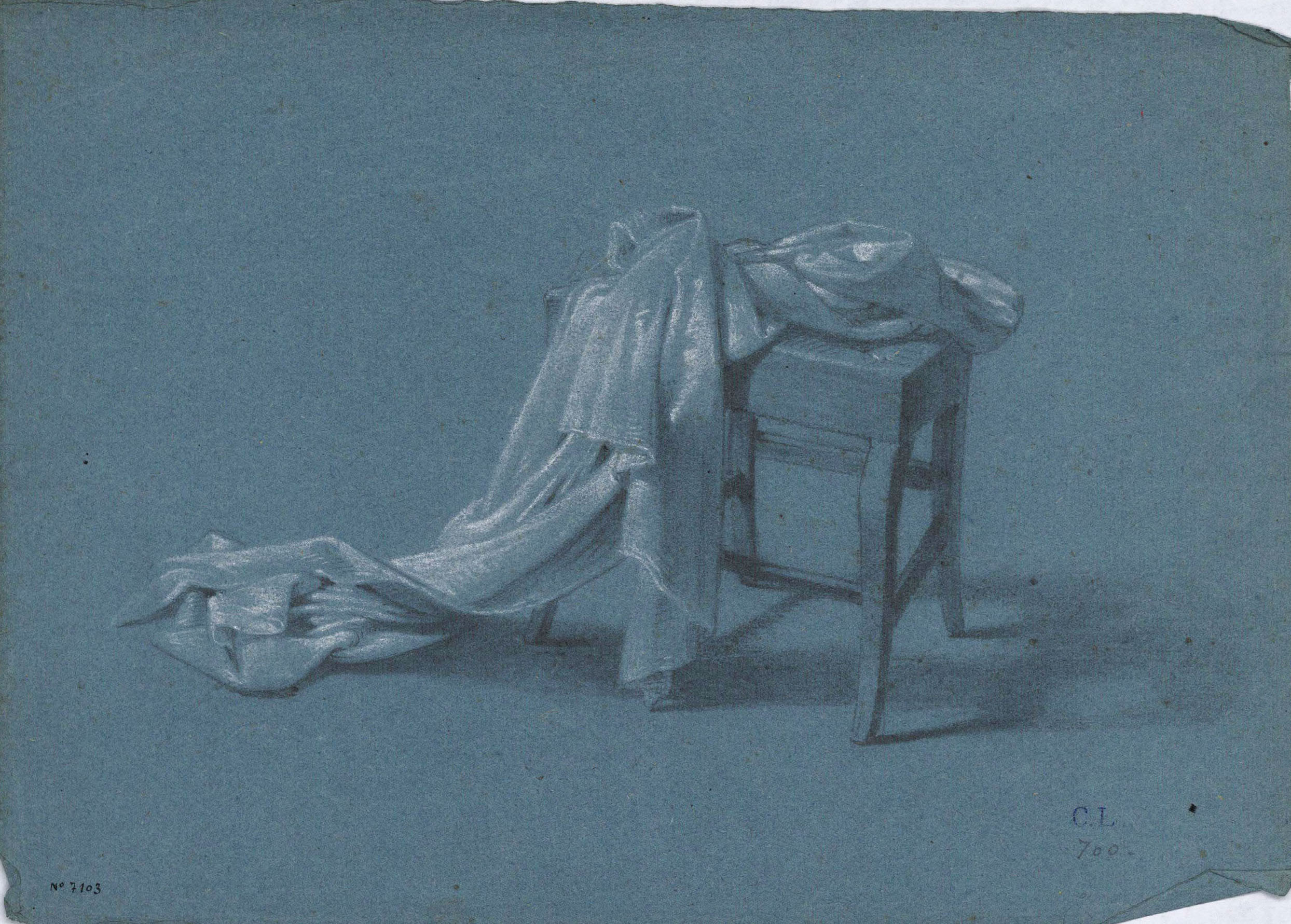 image for: Claudi Lorenzale - Estudi de vestits - Cap a 1850-1860