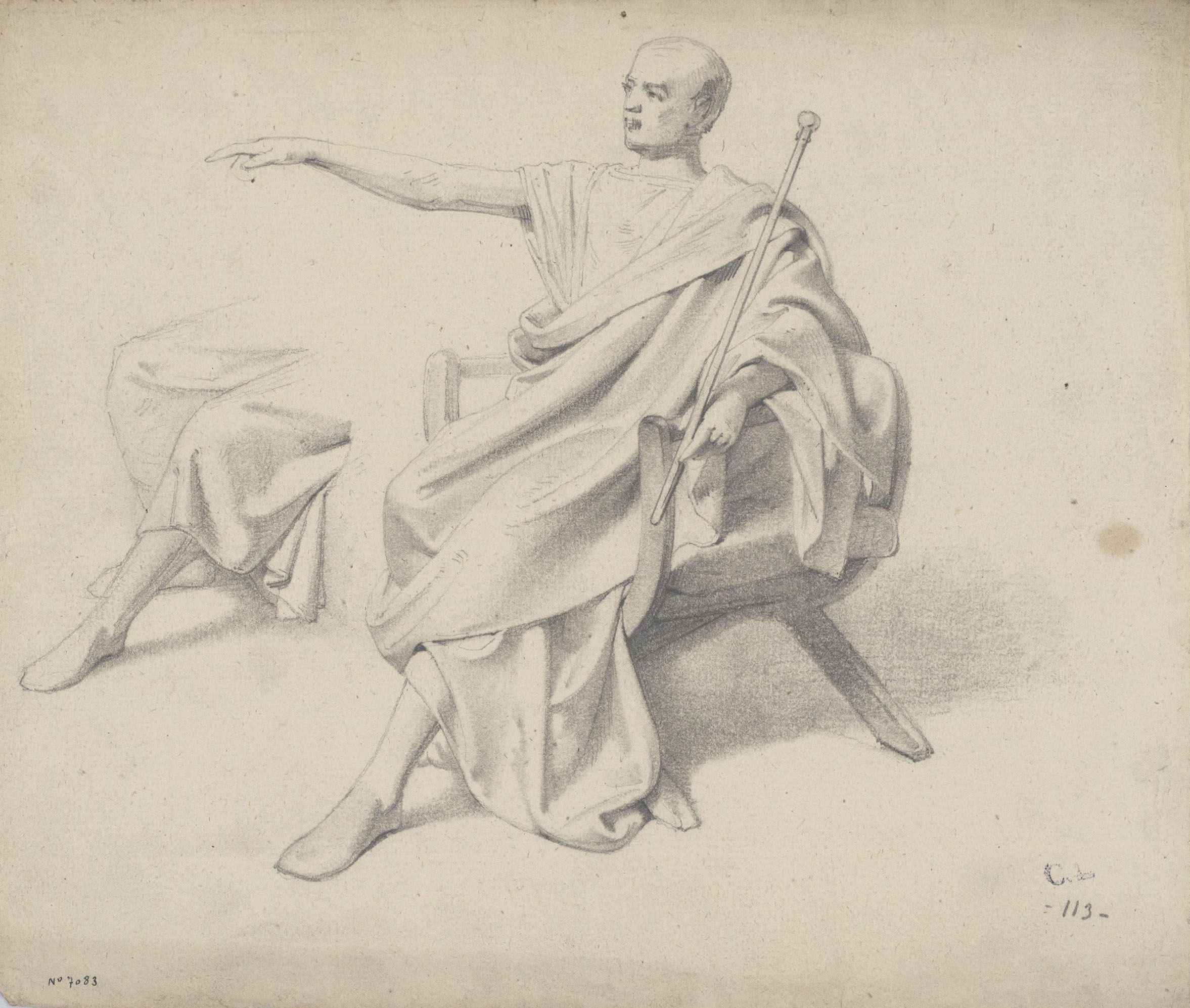 image for: Claudi Lorenzale - Senador romà - Cap a 1850-1860