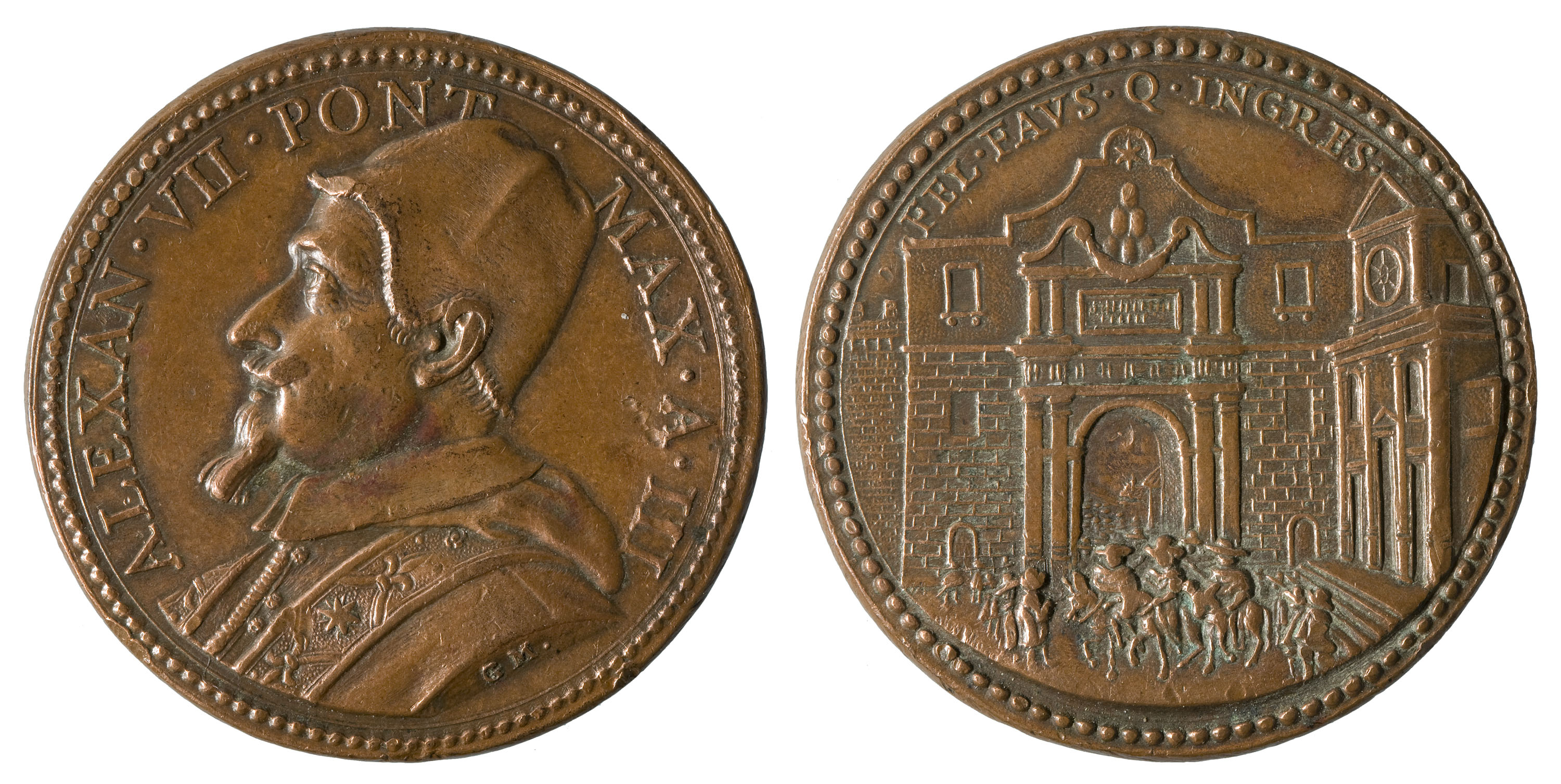 image for: Gaspare Morone - Alexandre VII i l'entrada de la reina Cristina de Suècia a Roma - 1657