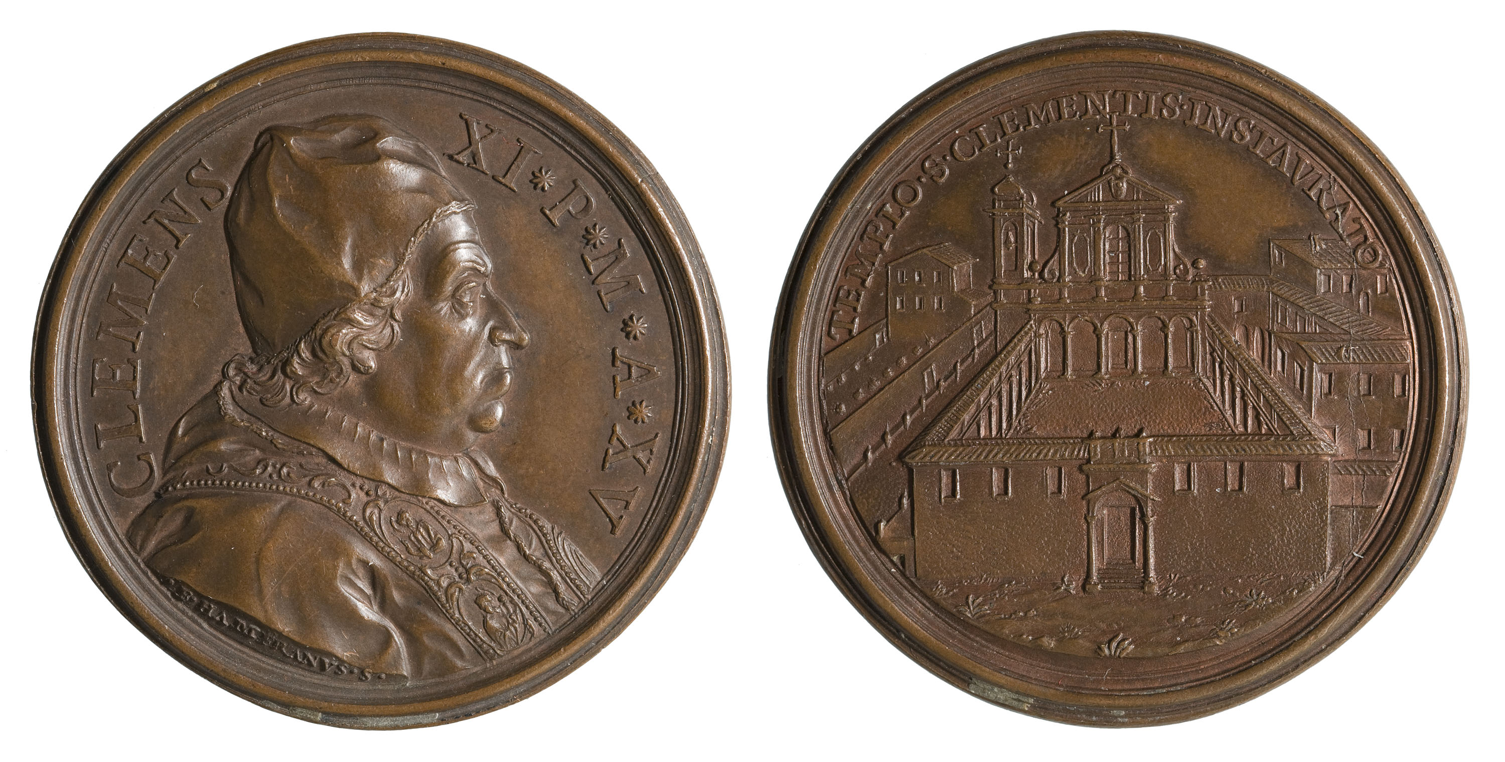 image for: Ermenegildo Hamerani - Climent XI i la restauració de l'església de Sant Climent a Roma - 1715