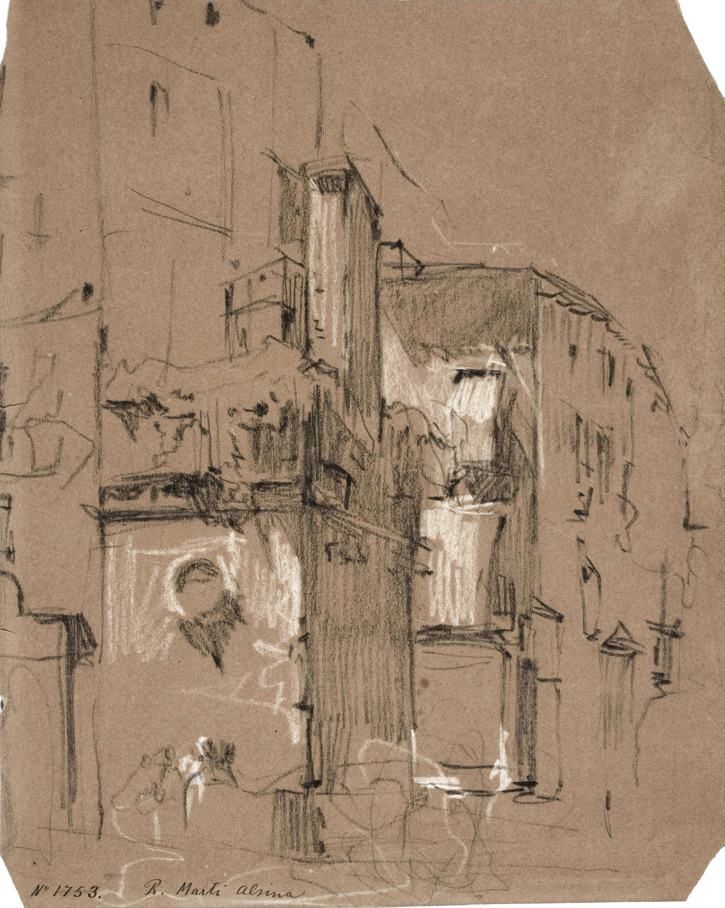 image for: Ramon Martí i Alsina - Un carrer de Barcelona - Cap a 1870-1875