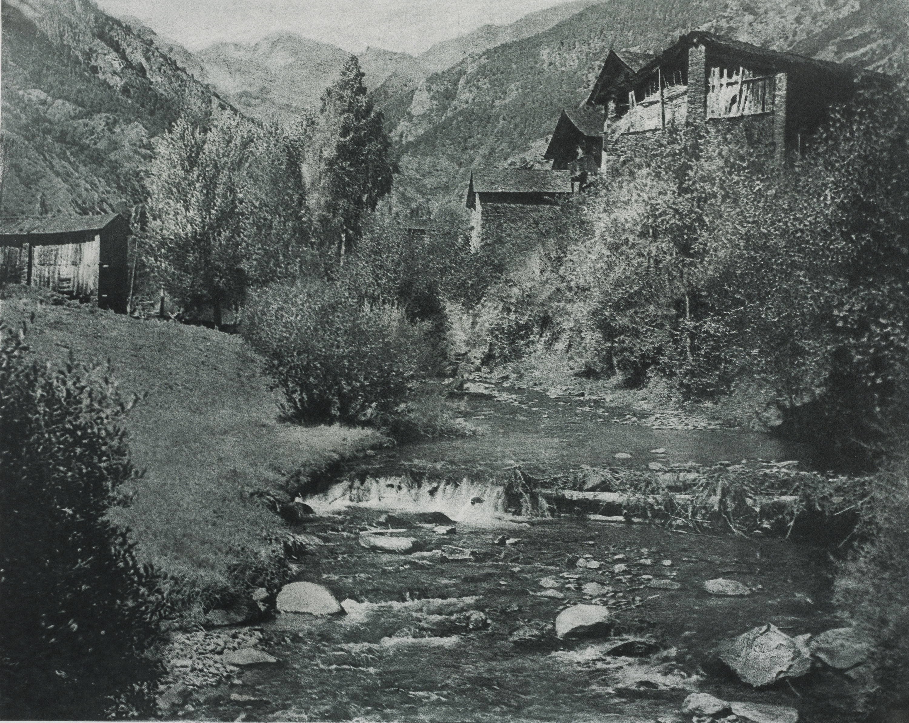 image for: Josep Maria Casals i Ariet - Paisatge amb riu - No datat