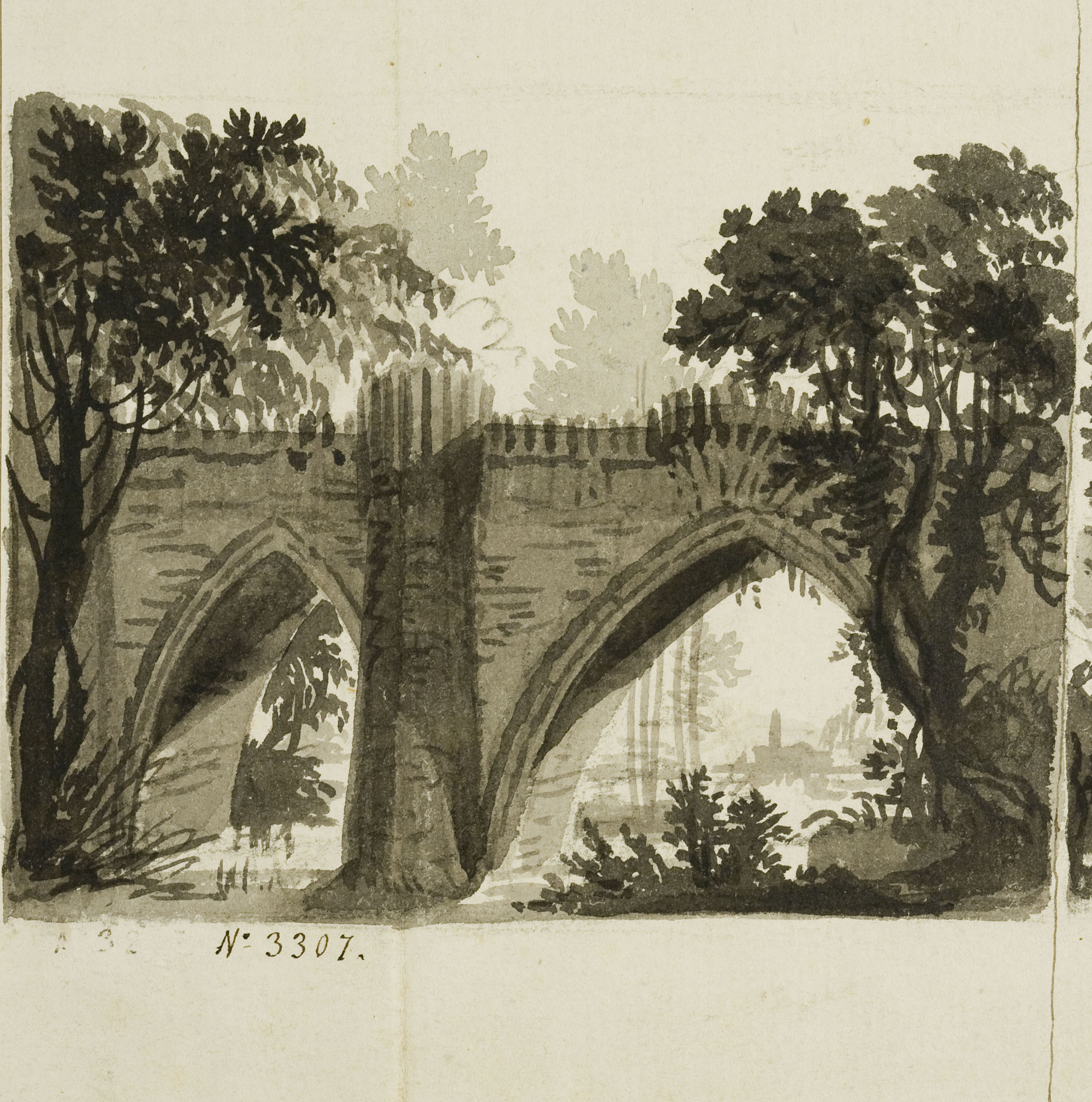 image for: Pau Rigalt - Paisatge amb aqüeducte - Cap a 1820-1830