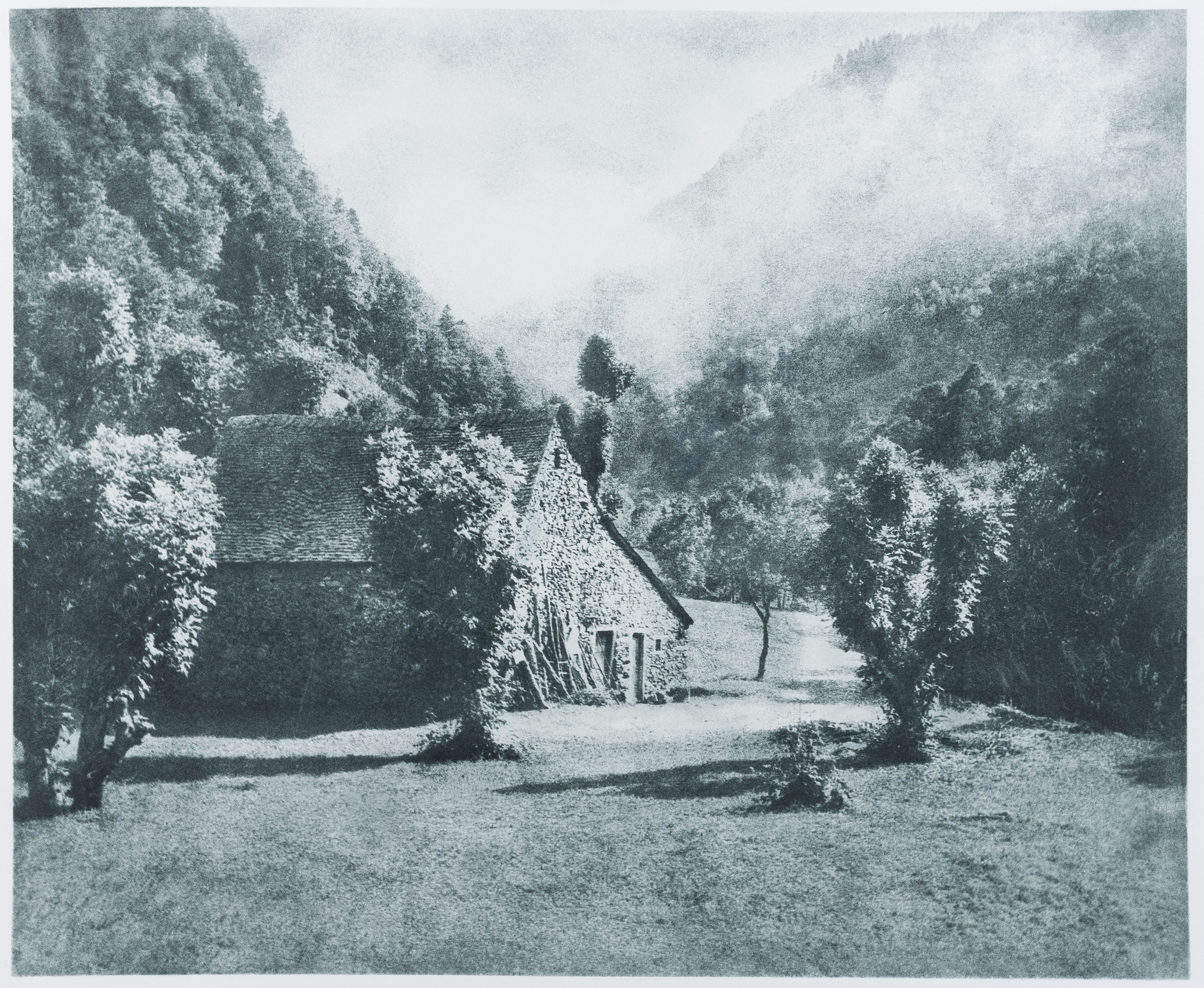 Josep Maria Casals i Ariet - Paisatge amb cabana - No datat image for: Josep Maria Casals i Ariet - Paisatge amb cabana - No datat