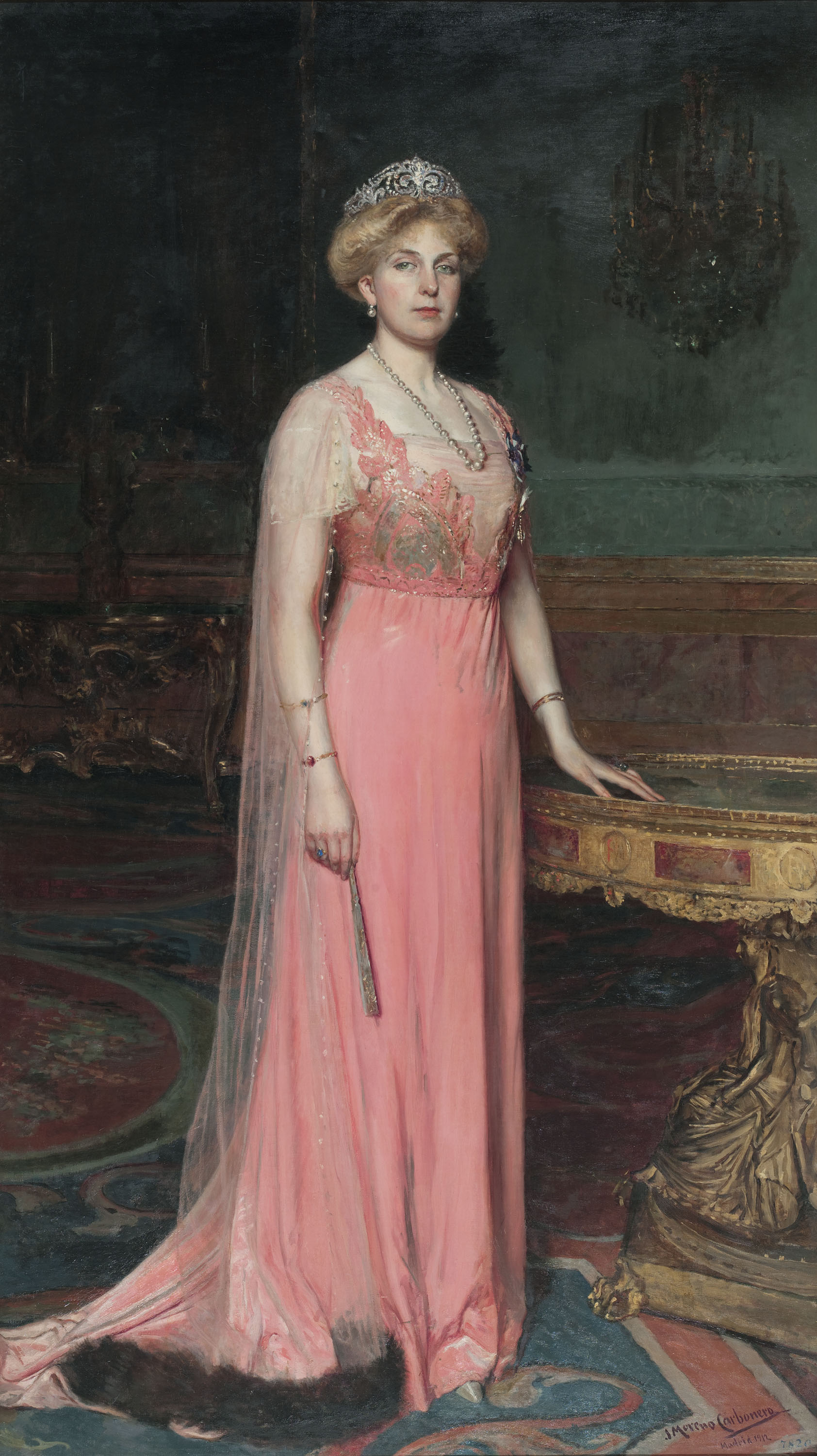 image for: José Moreno Carbonero - Retrat de Victòria Eugènia de Battenberg - 1912