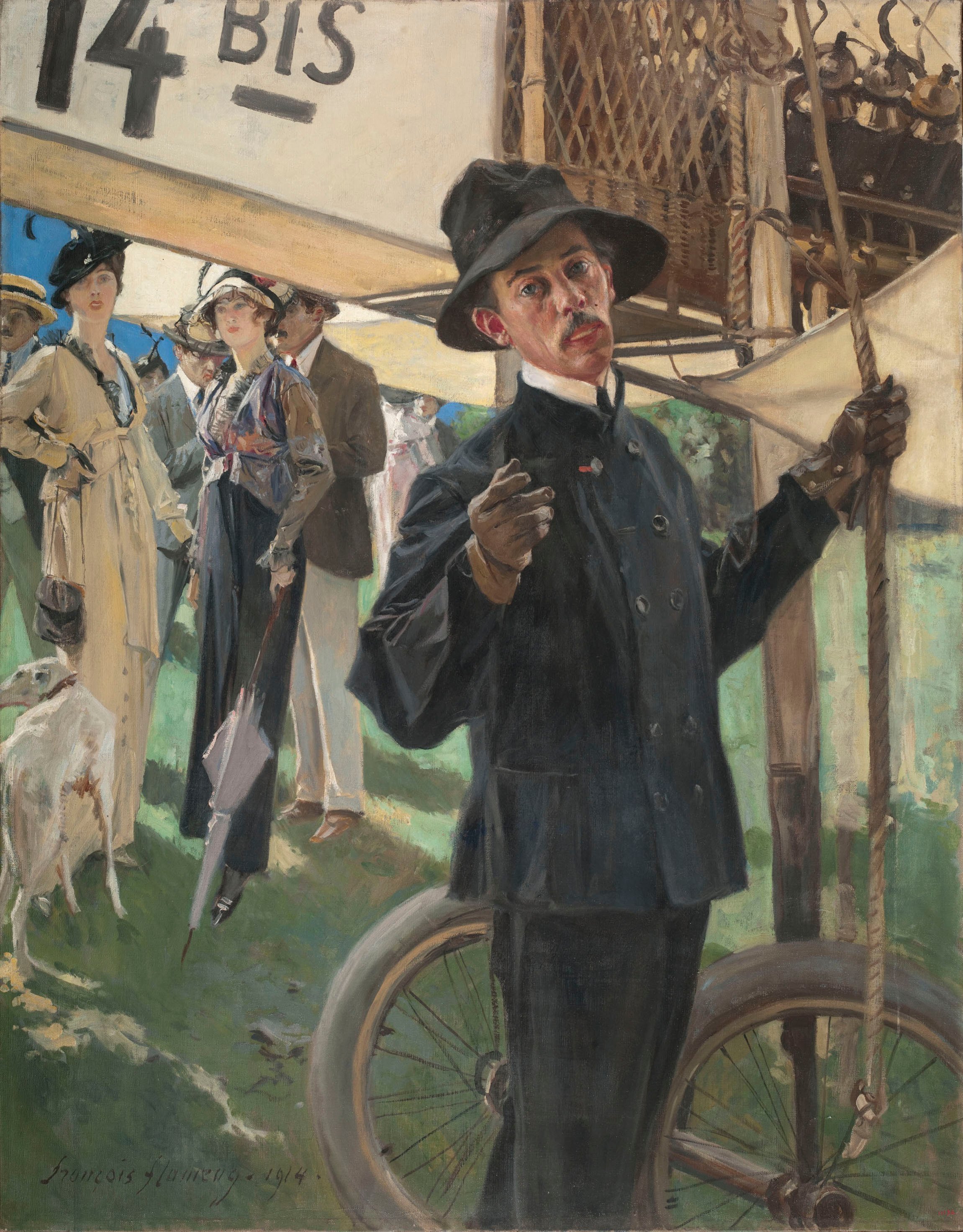 image for: François Flameng - Retrat de l'aeronauta brasiler Alberto Santos-Dumont - 1914