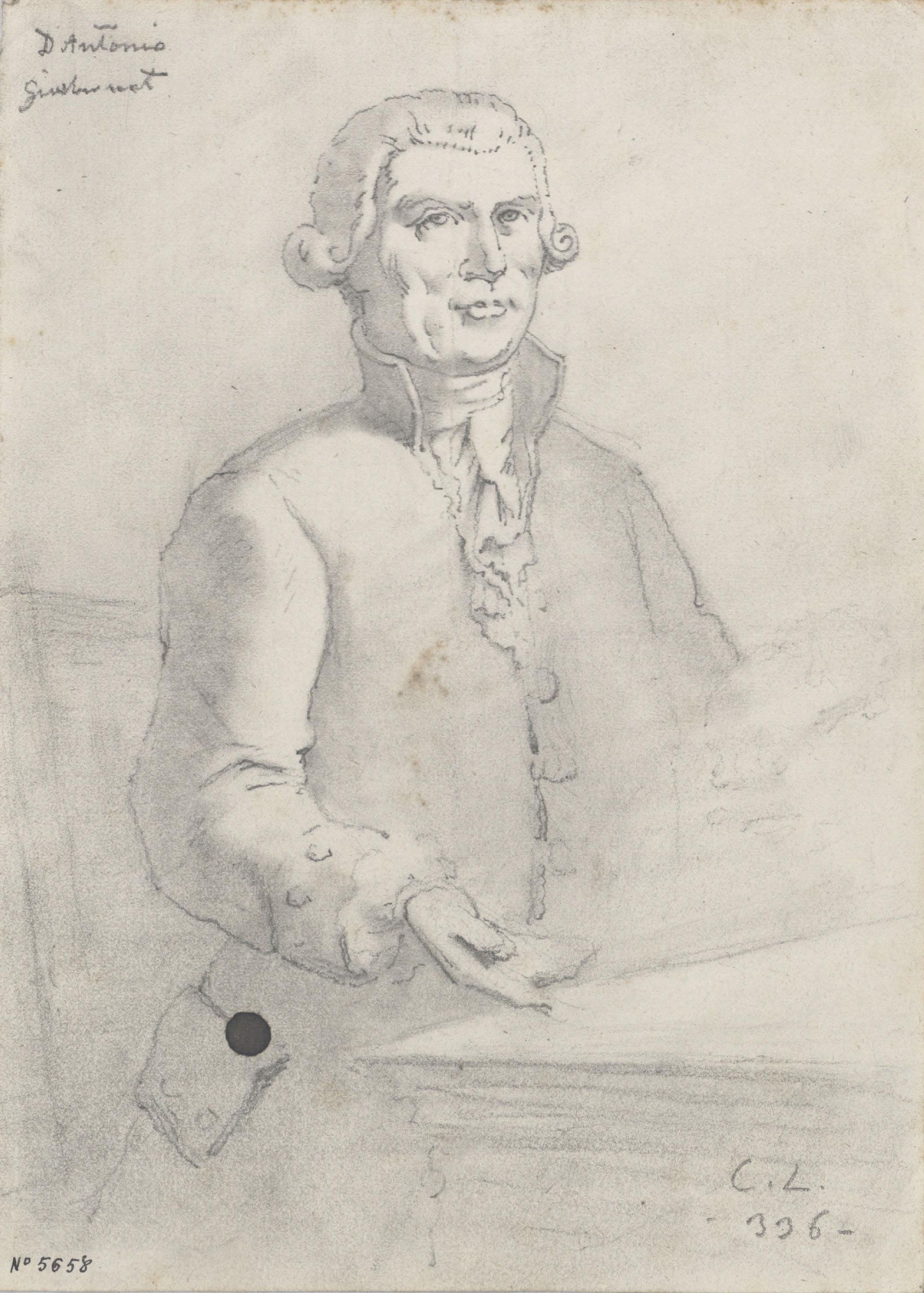 image for: Claudi Lorenzale - Retrat d'Antoni Gimbernat - Cap a 1850-1870