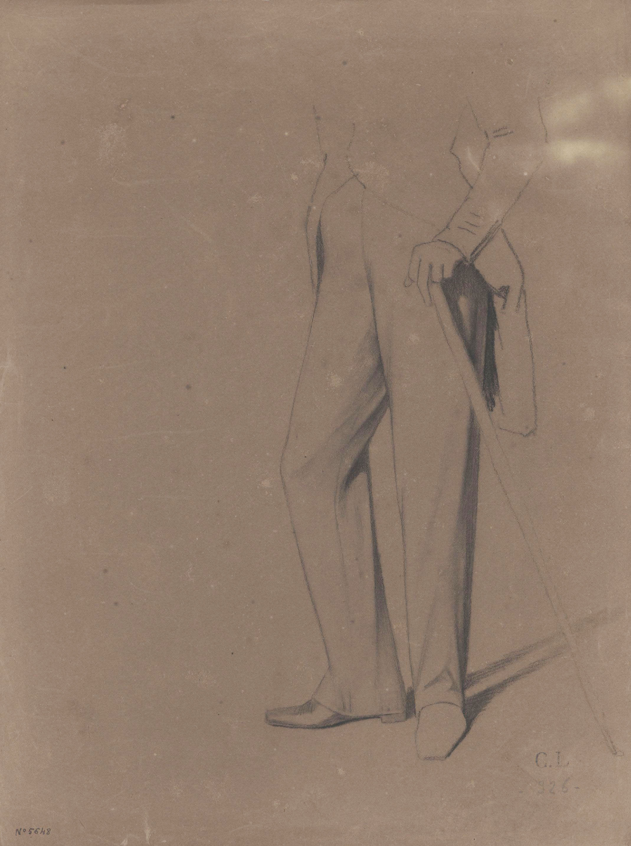 image for: Claudi Lorenzale - Estudi per a un retrat - Cap a 1860-1880