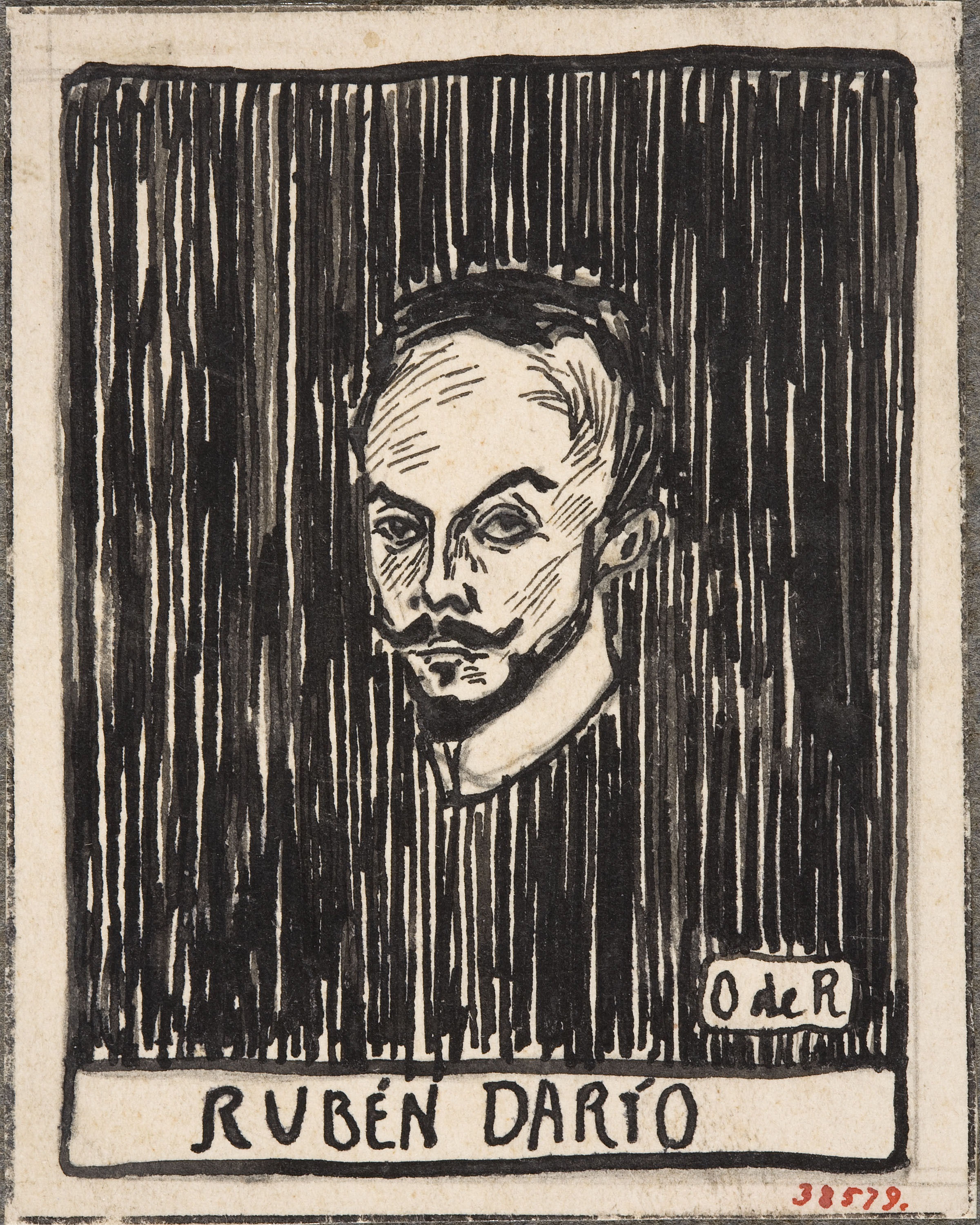 image for: Eugeni d'Ors - Retrat de Rubén Darío - Cap a 1910-1920