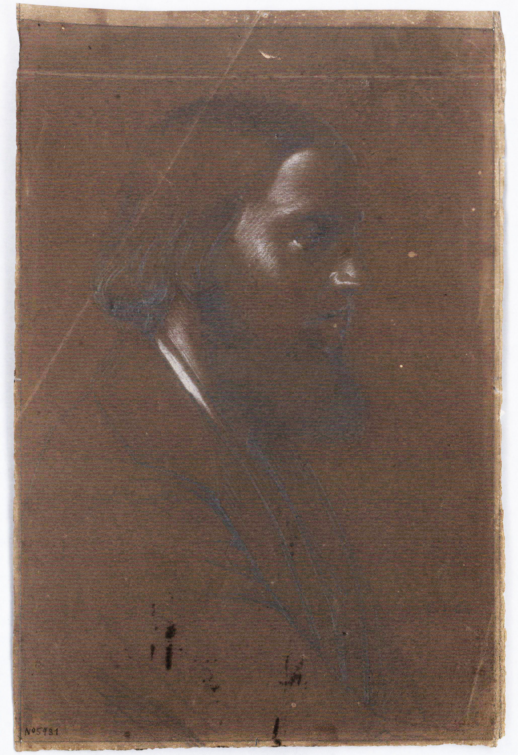 image for: Claudi Lorenzale - Retrat d'home - Cap a 1840-1850