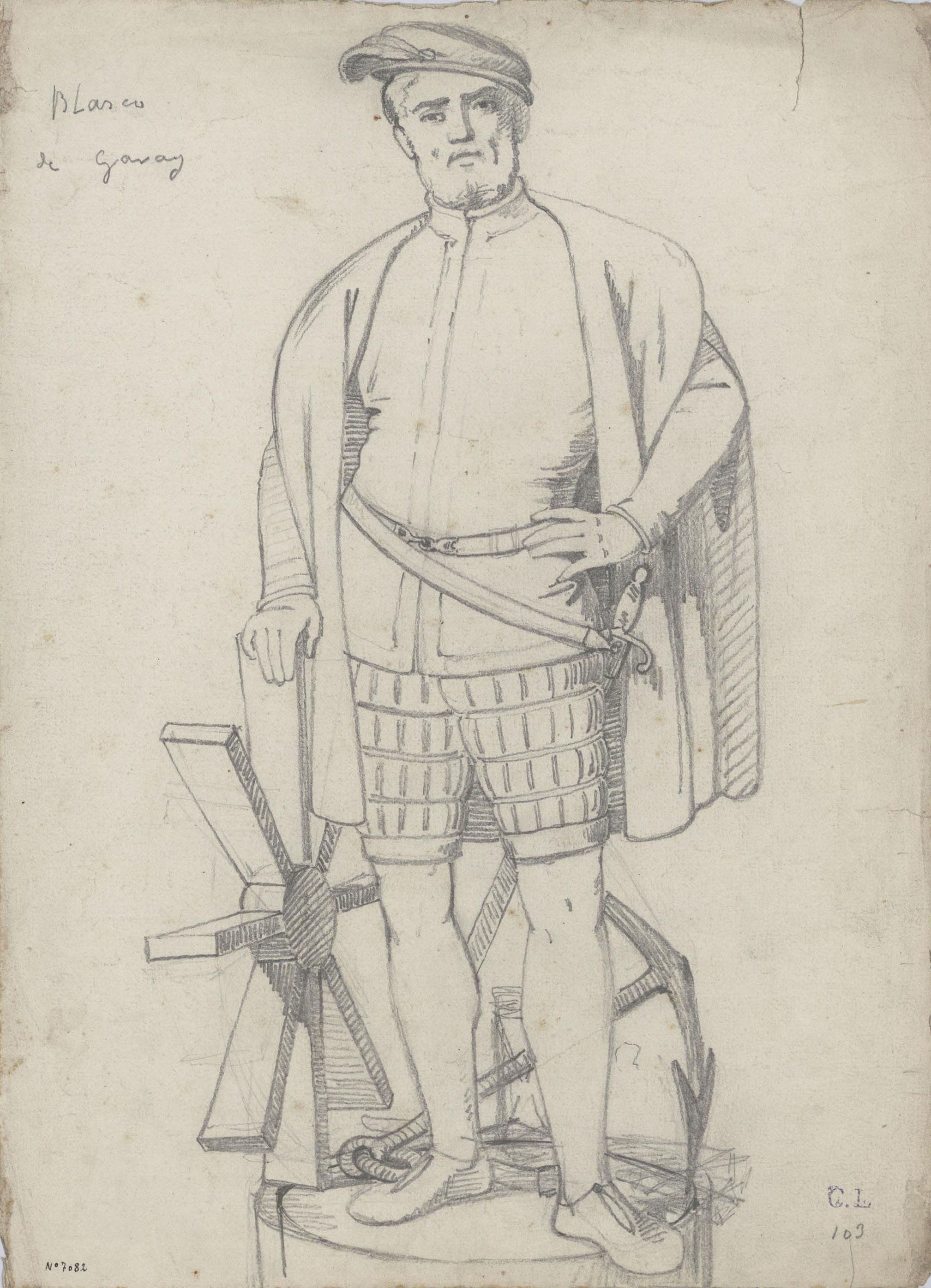 image for: Claudi Lorenzale - Retrat del marí Blasco de Garay - Cap a 1850-1870