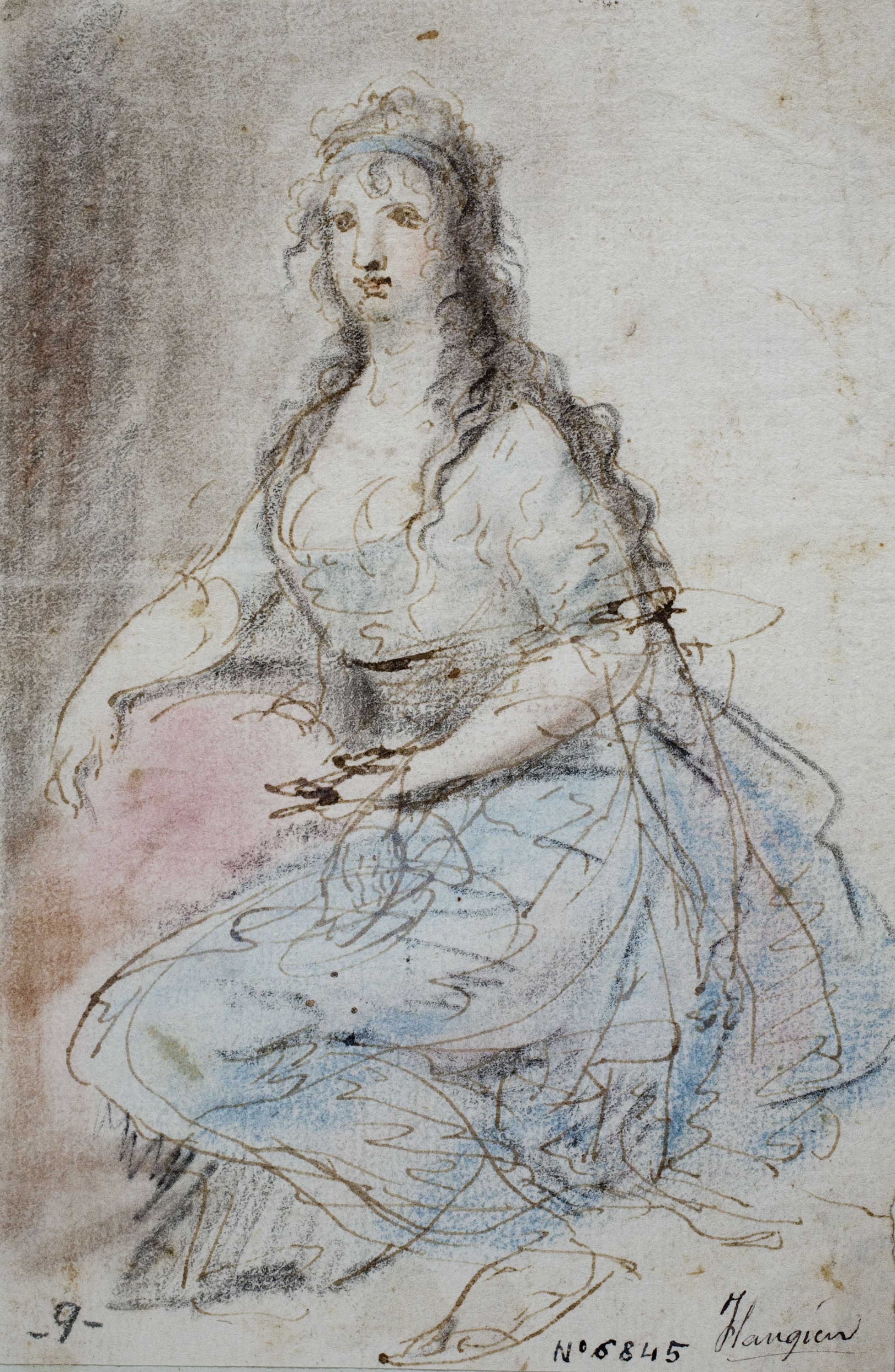 image for: Josep Bernat Flaugier - Retrat de dama - Cap a 1800-1812