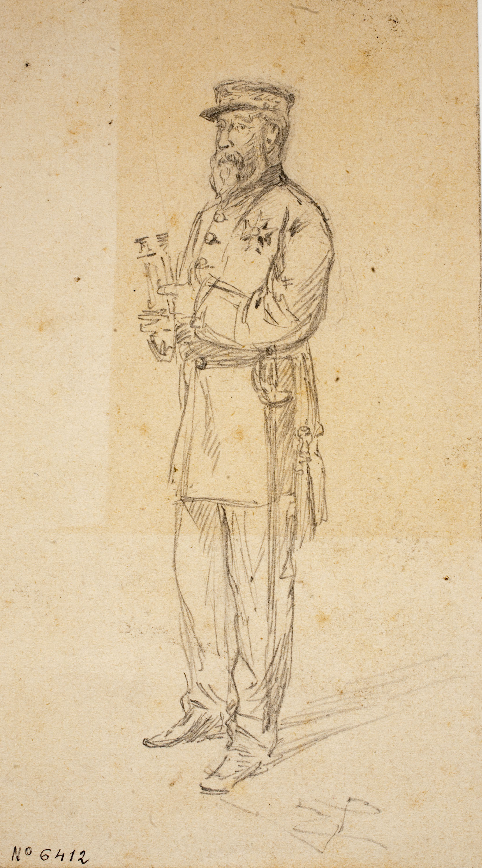 Josep Lluís Pellicer - Retrat de brigadier - Cap a 1872-1876 image for: Josep Lluís Pellicer - Retrat de brigadier - Cap a 1872-1876