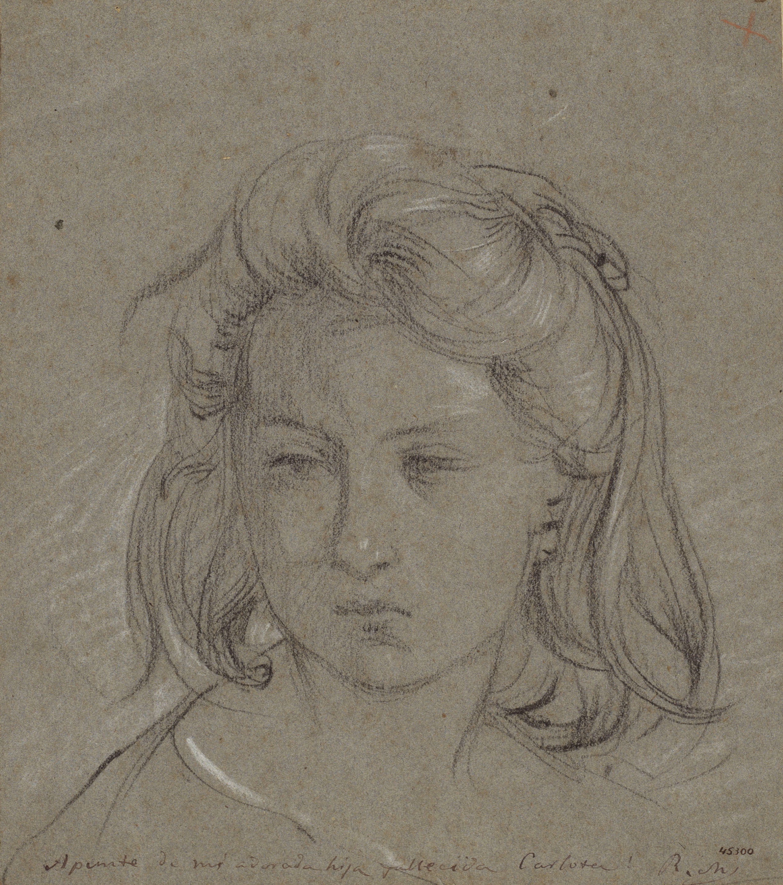 image for: Ramon Martí i Alsina - Retrat de la nena Carlota Martí, filla de l'artista - Cap a 1873