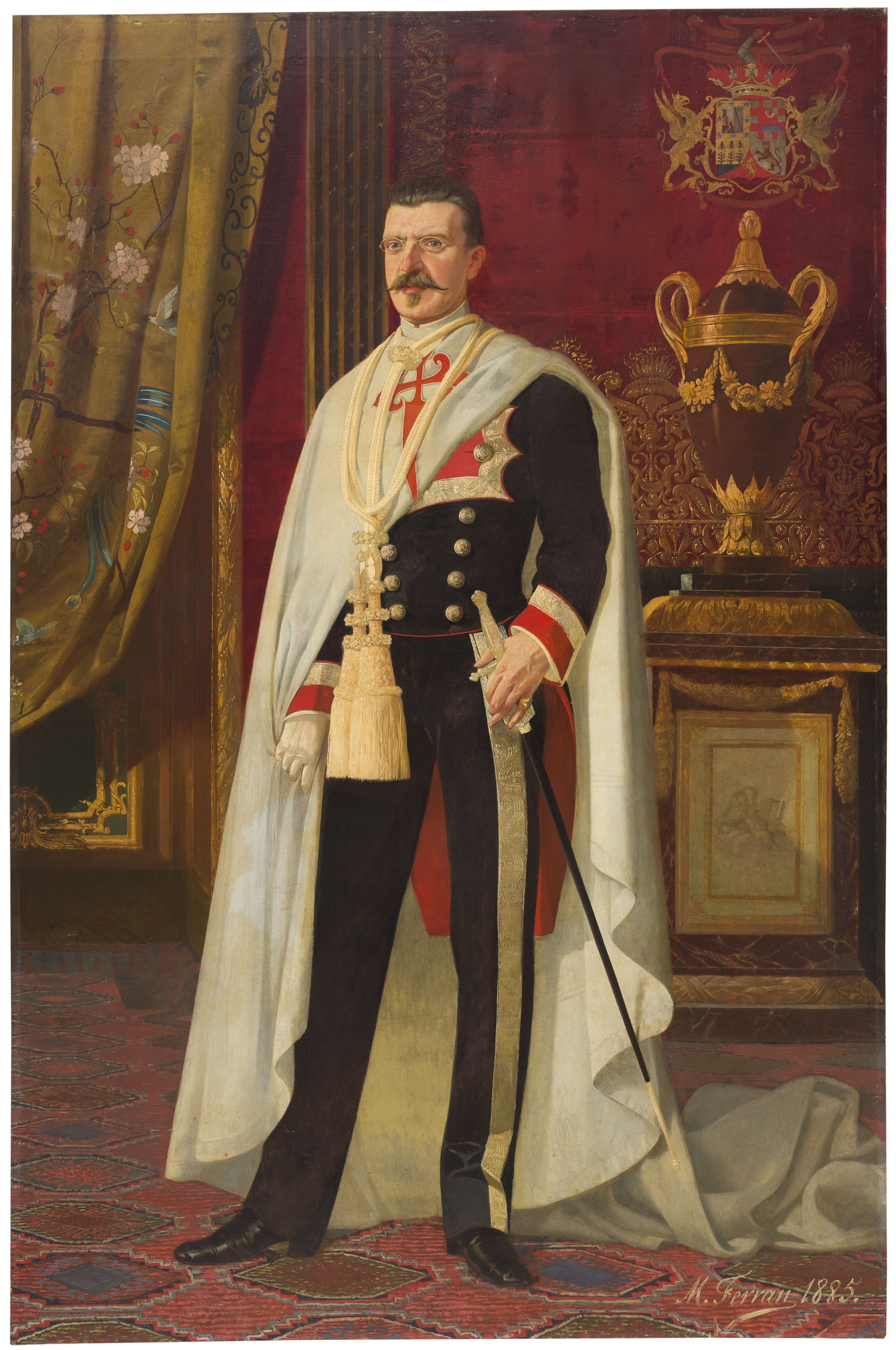 image for: Manuel Ferran Bayona - Retrat de Joaquim de Càrcer i d'Amat, marquès de Castellbell - 1885