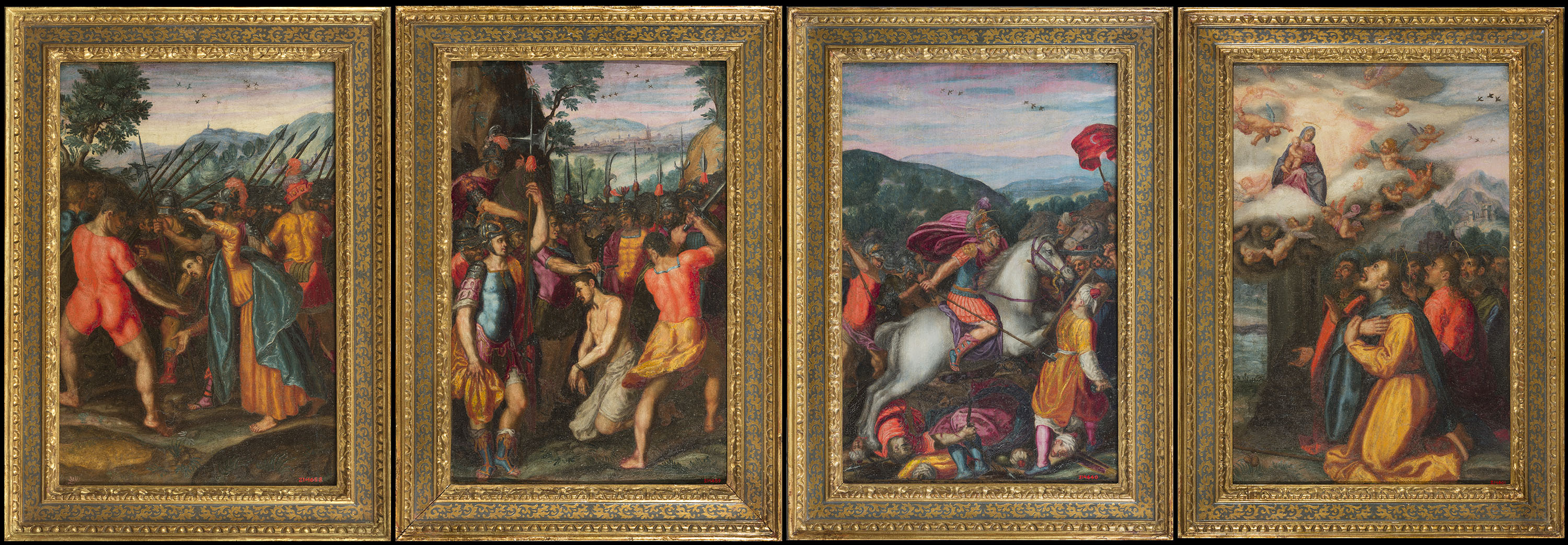 image for: Joan Baptista Toscano - Compartiments d'un retaule de sant Jaume - Entre 1600-1615