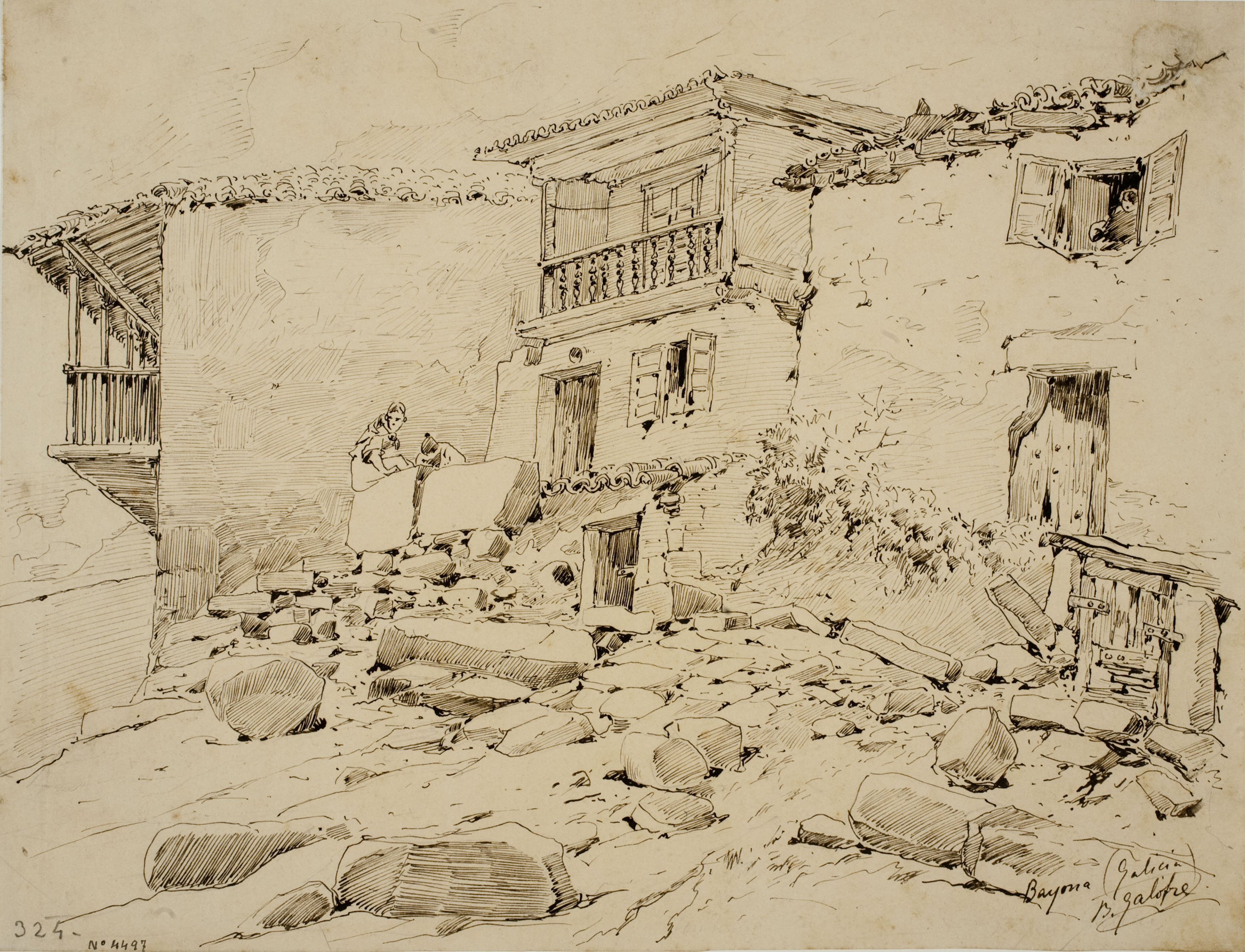 Baldomer Galofre - Baiona (Galícia) - Cap a 1887 image for: Baldomer Galofre - Baiona (Galícia) - Cap a 1887