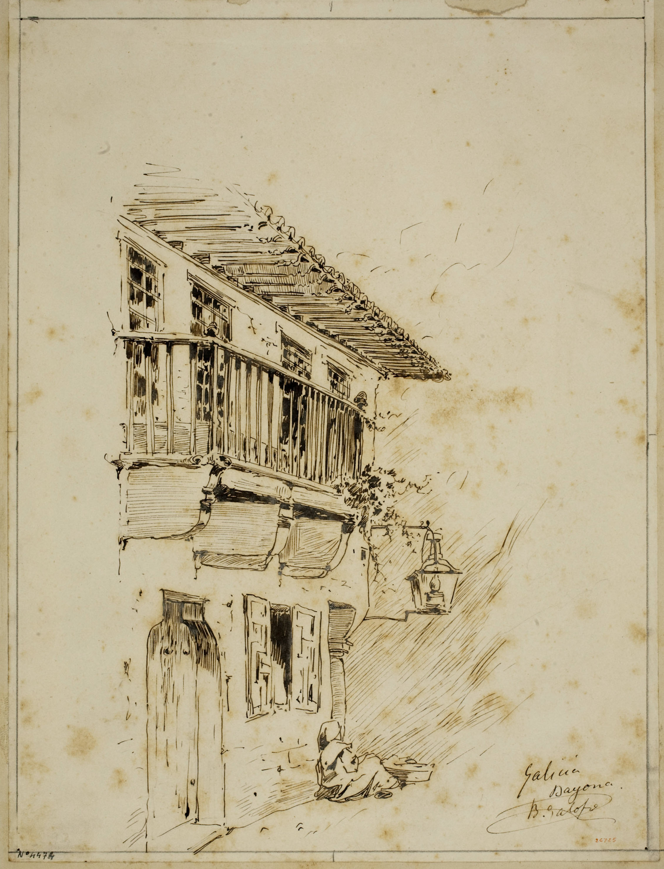 Baldomer Galofre - Baiona (Galícia) - Cap a 1887 image for: Baldomer Galofre - Baiona (Galícia) - Cap a 1887