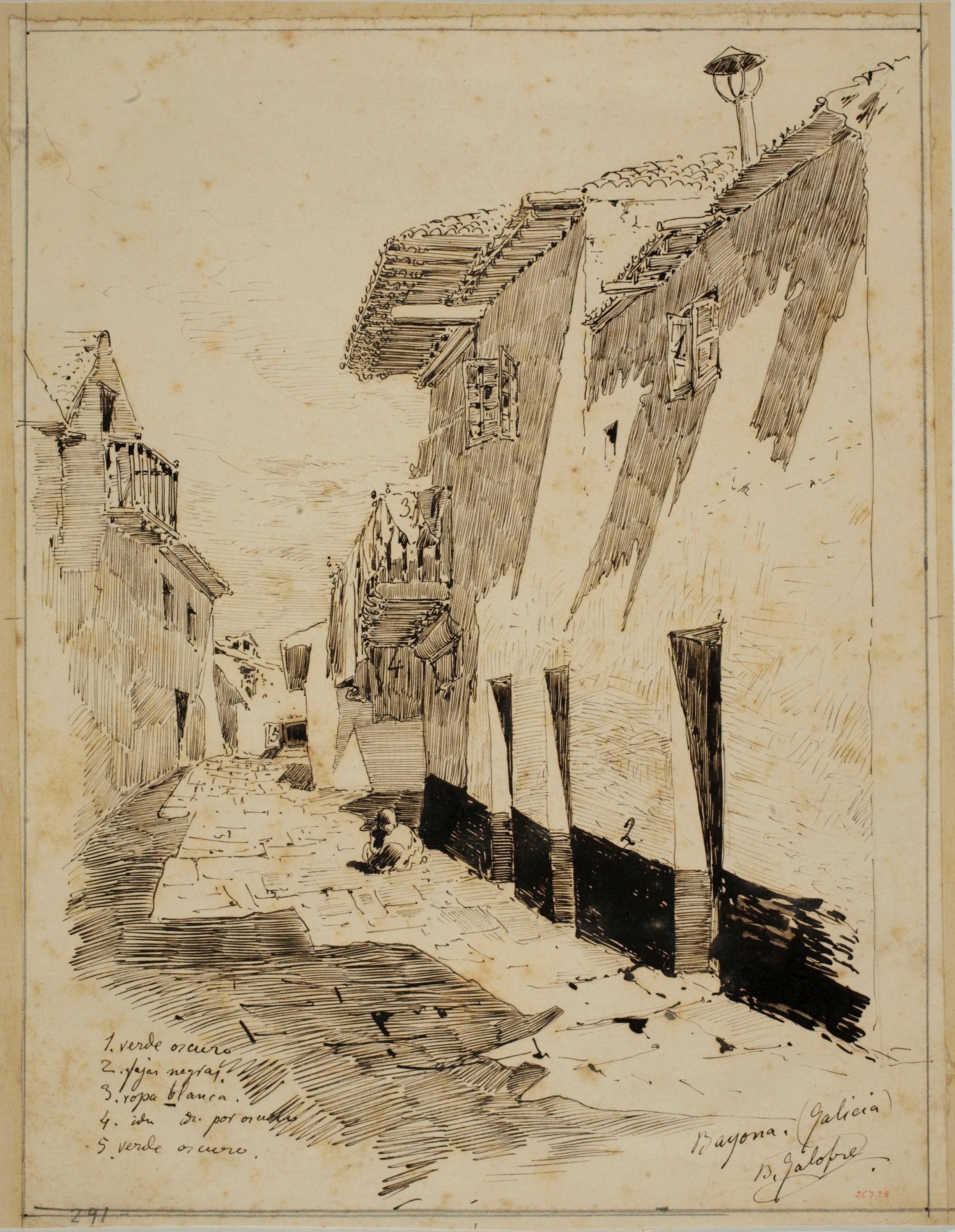 Baldomer Galofre - Baiona (Galícia) - Cap a 1887 image for: Baldomer Galofre - Baiona (Galícia) - Cap a 1887
