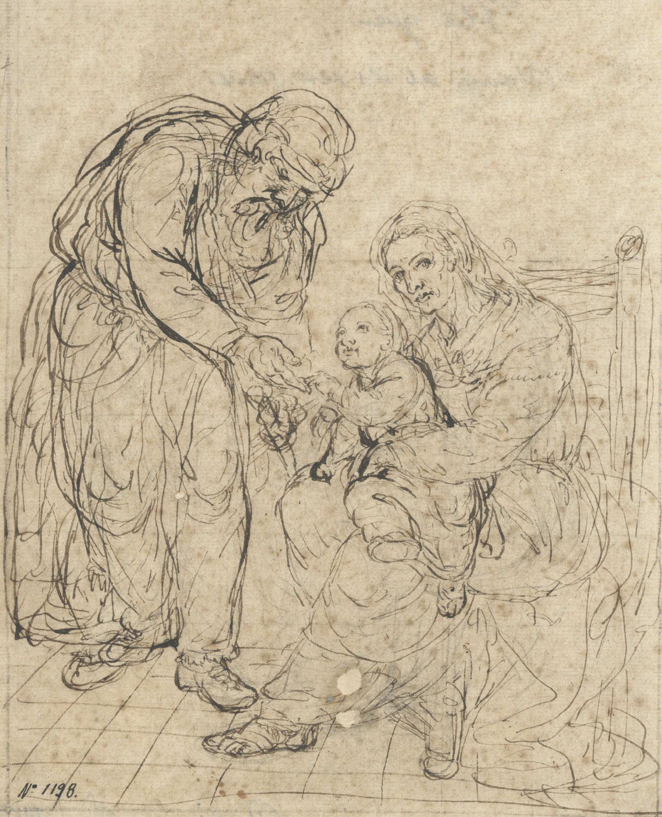 image for: Josep Bernat Flaugier - Sant Joaquim i santa Anna amb la Mare de Déu nena - Cap a 1800-1812