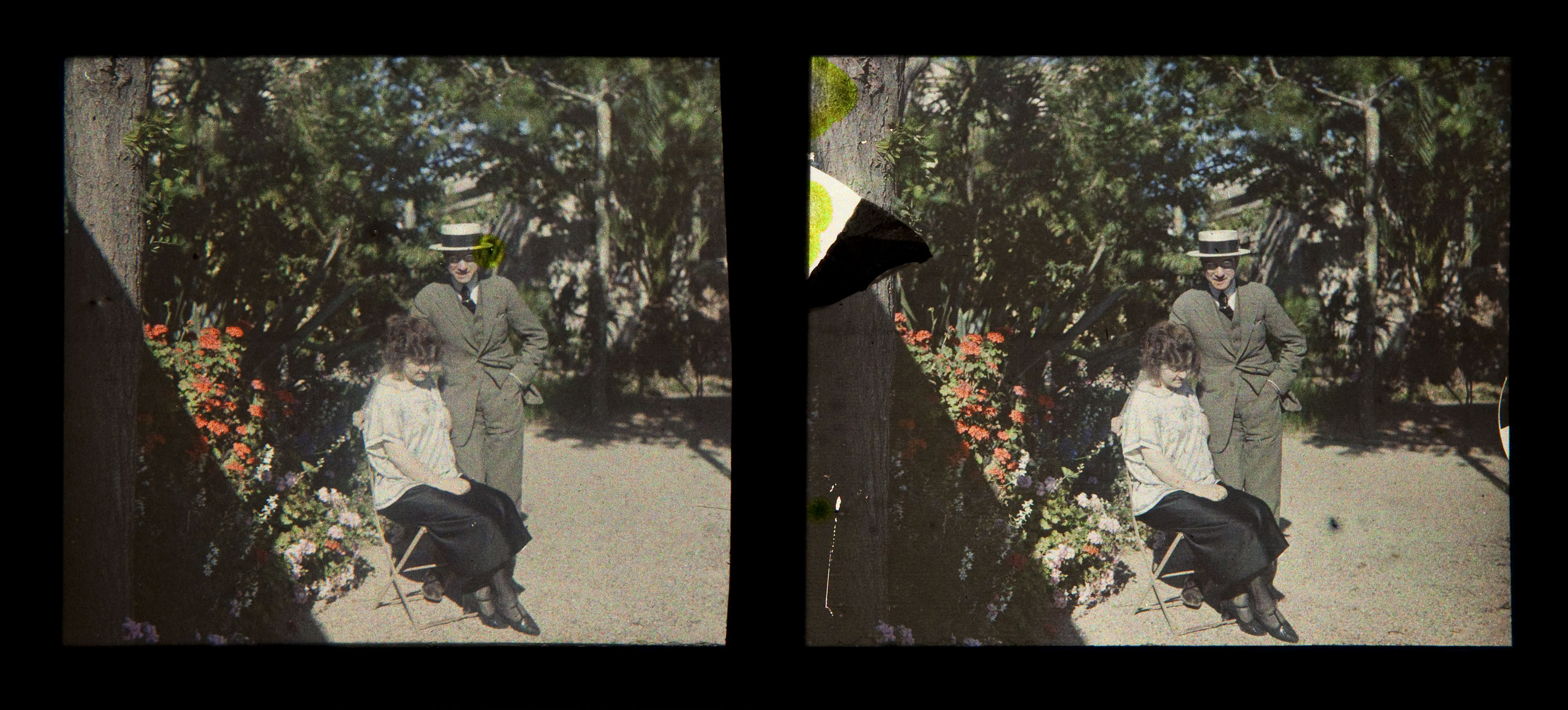 image for: Francesc Carrera Bou - Parella en un jardí - Cap a 1922-1926