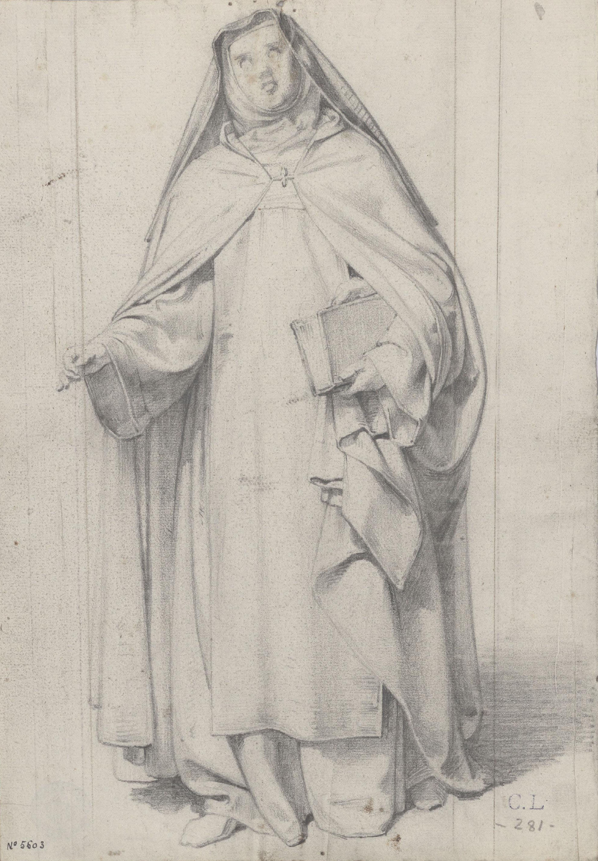 Claudi Lorenzale - Santa Teresa de Jesús - Cap a 1850-1870 image for: Claudi Lorenzale - Santa Teresa de Jesús - Cap a 1850-1870