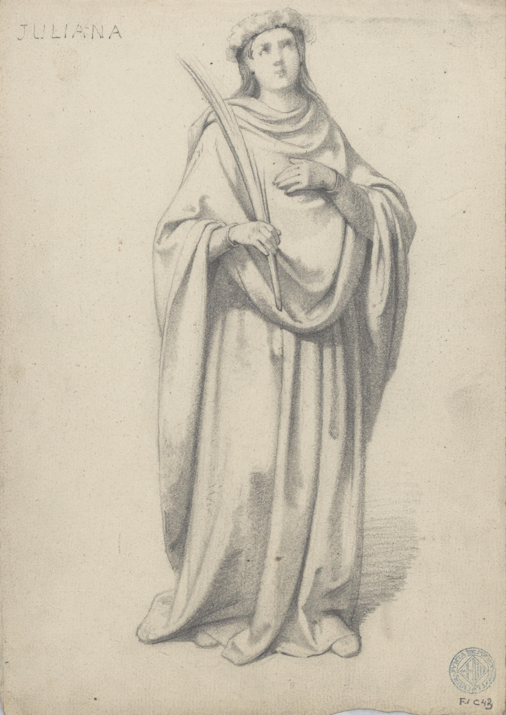image for: Claudi Lorenzale - Santa Juliana (anvers) / Santa Juliana (revers) - Cap a 1850-1870 [1]