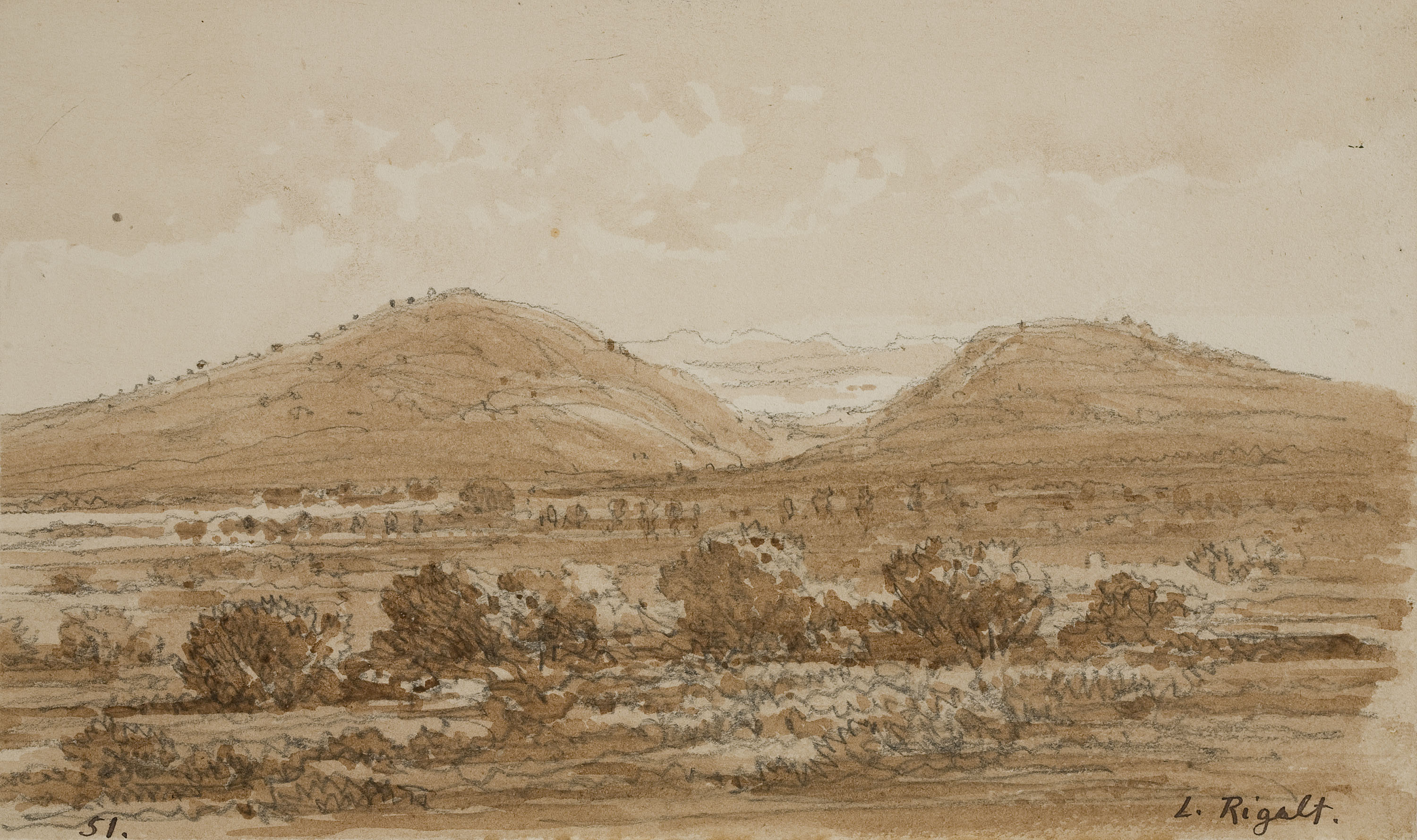 Lluís Rigalt - Paisatge - Cap a 1874 image for: Lluís Rigalt - Paisatge - Cap a 1874