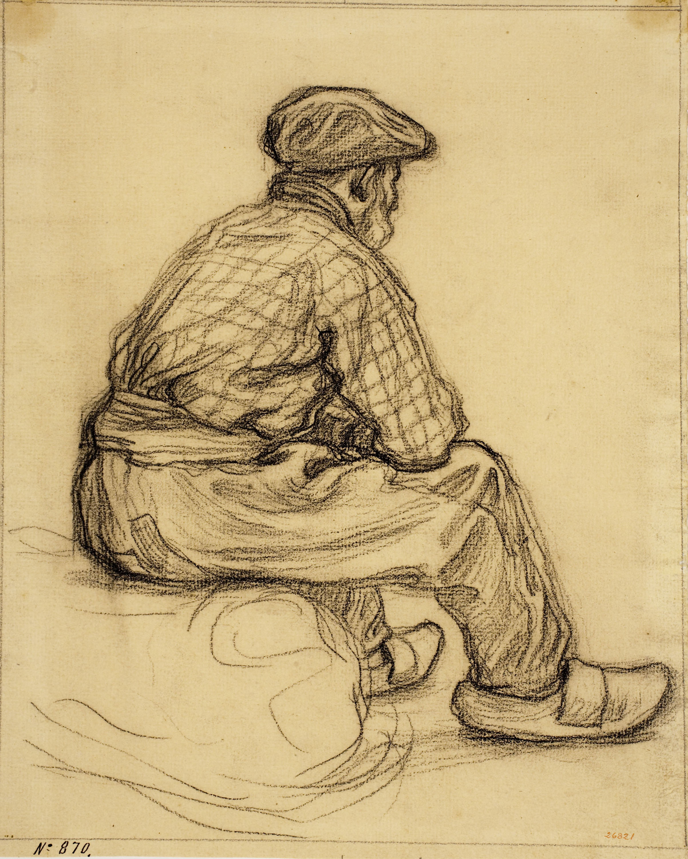 Dionís Baixeras - Estudi de pescador - Cap a 1881-1884 image for: Dionís Baixeras - Estudi de pescador - Cap a 1881-1884