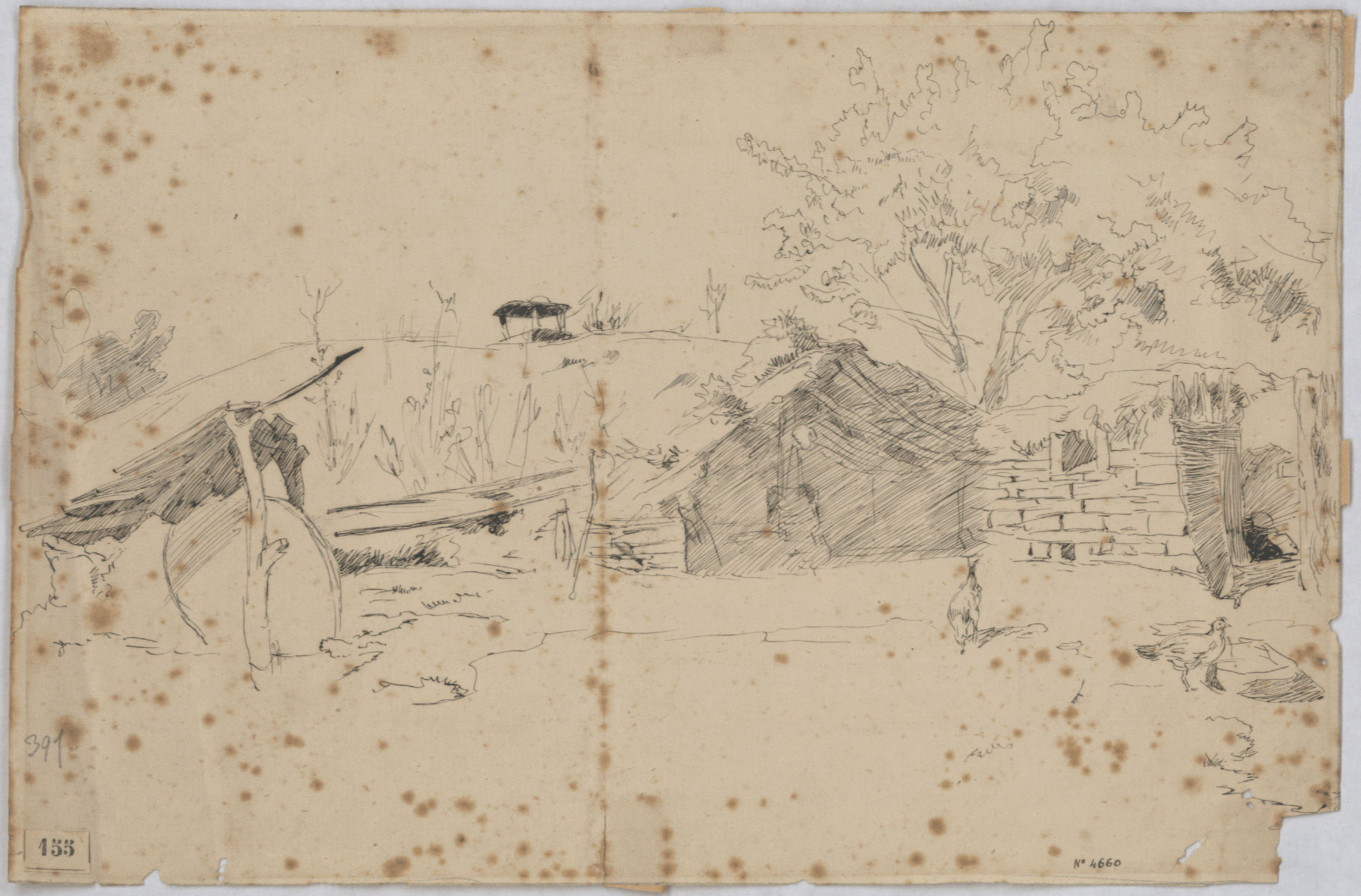 image for: Josep Lluís Pellicer - Pati d'una casa - 1877