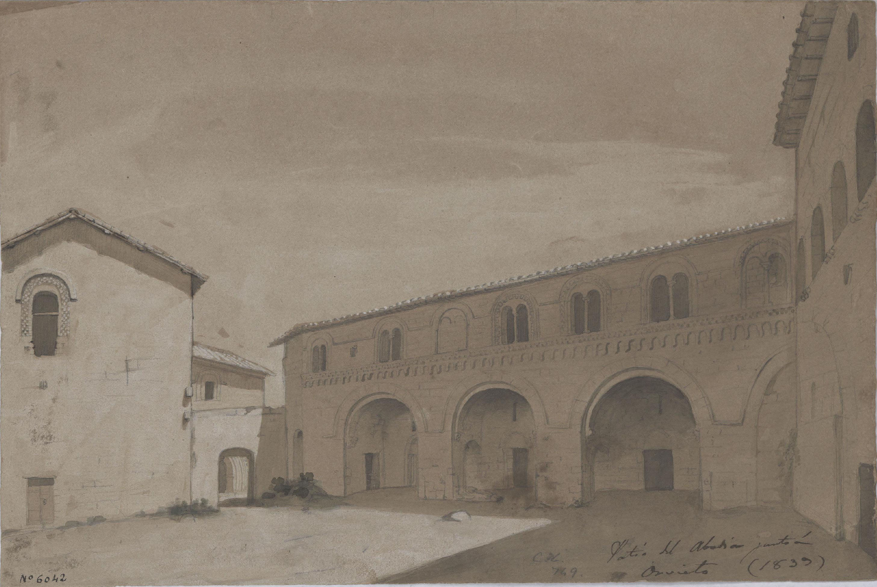 image for: Claudi Lorenzale - Pati d'una abadia al costat d'Orvieto - 1839