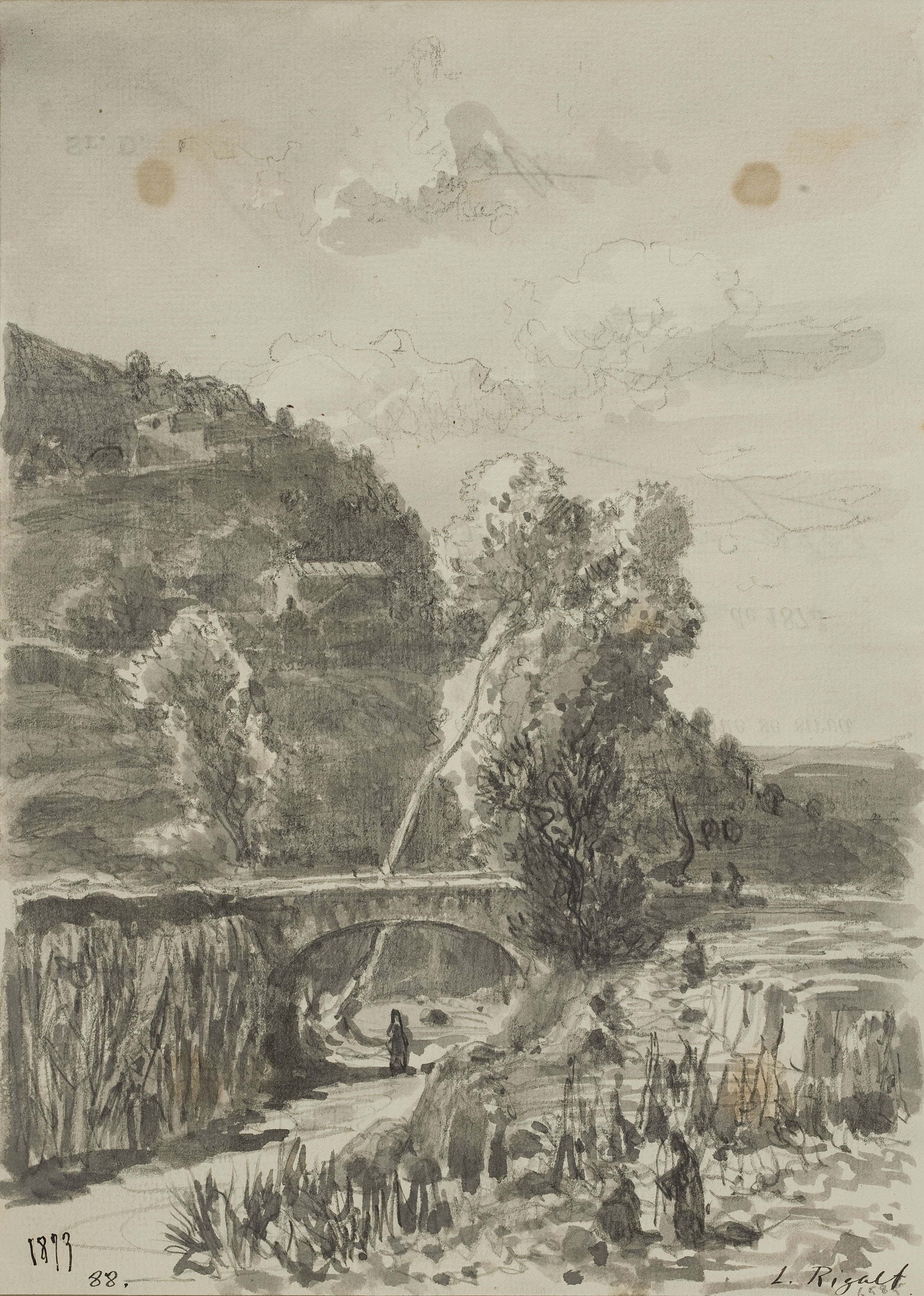 image for: Lluís Rigalt - Paisatge - 1873