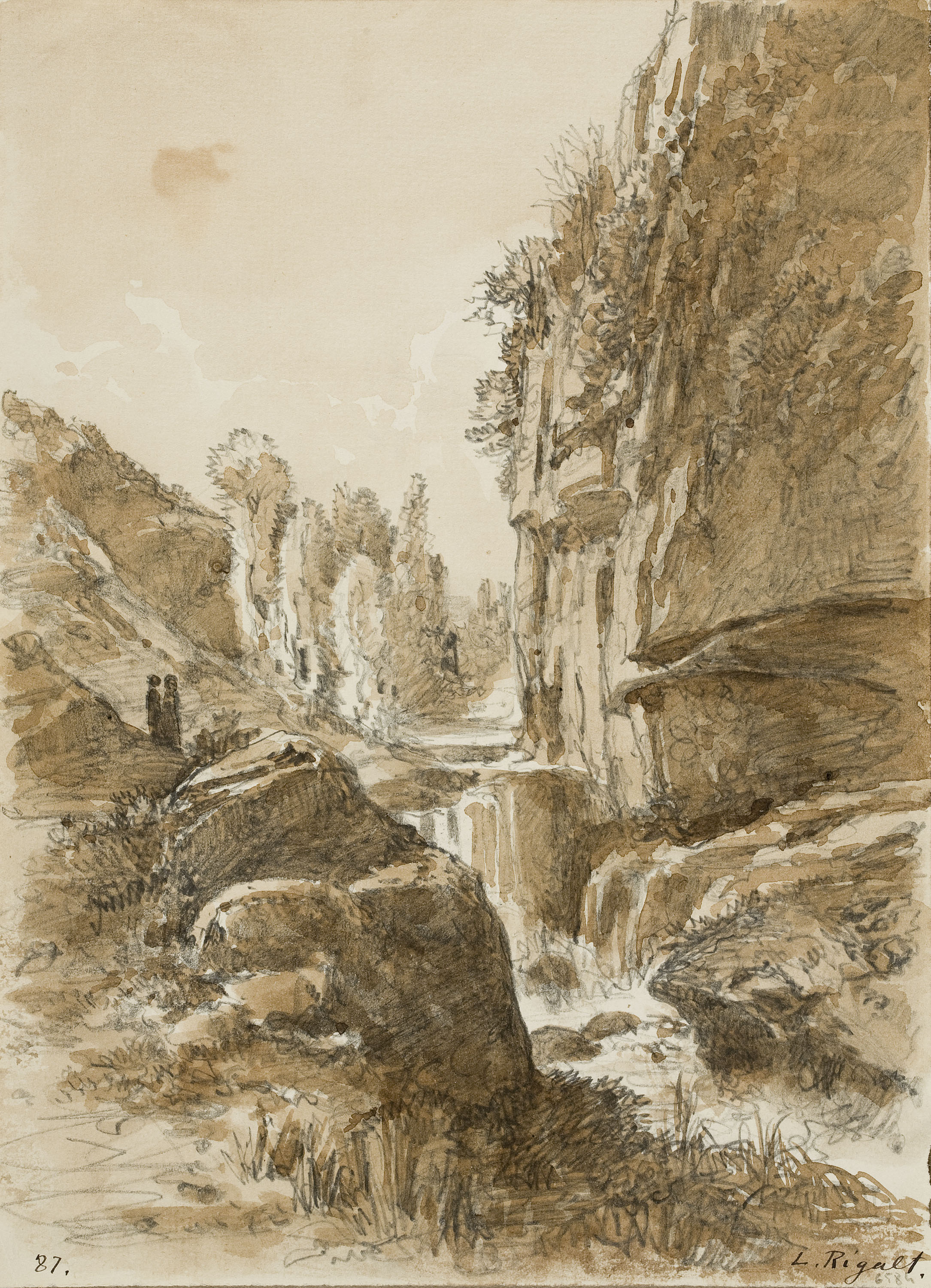 Lluís Rigalt - Paisatge - Cap a 1873-1874 image for: Lluís Rigalt - Paisatge - Cap a 1873-1874