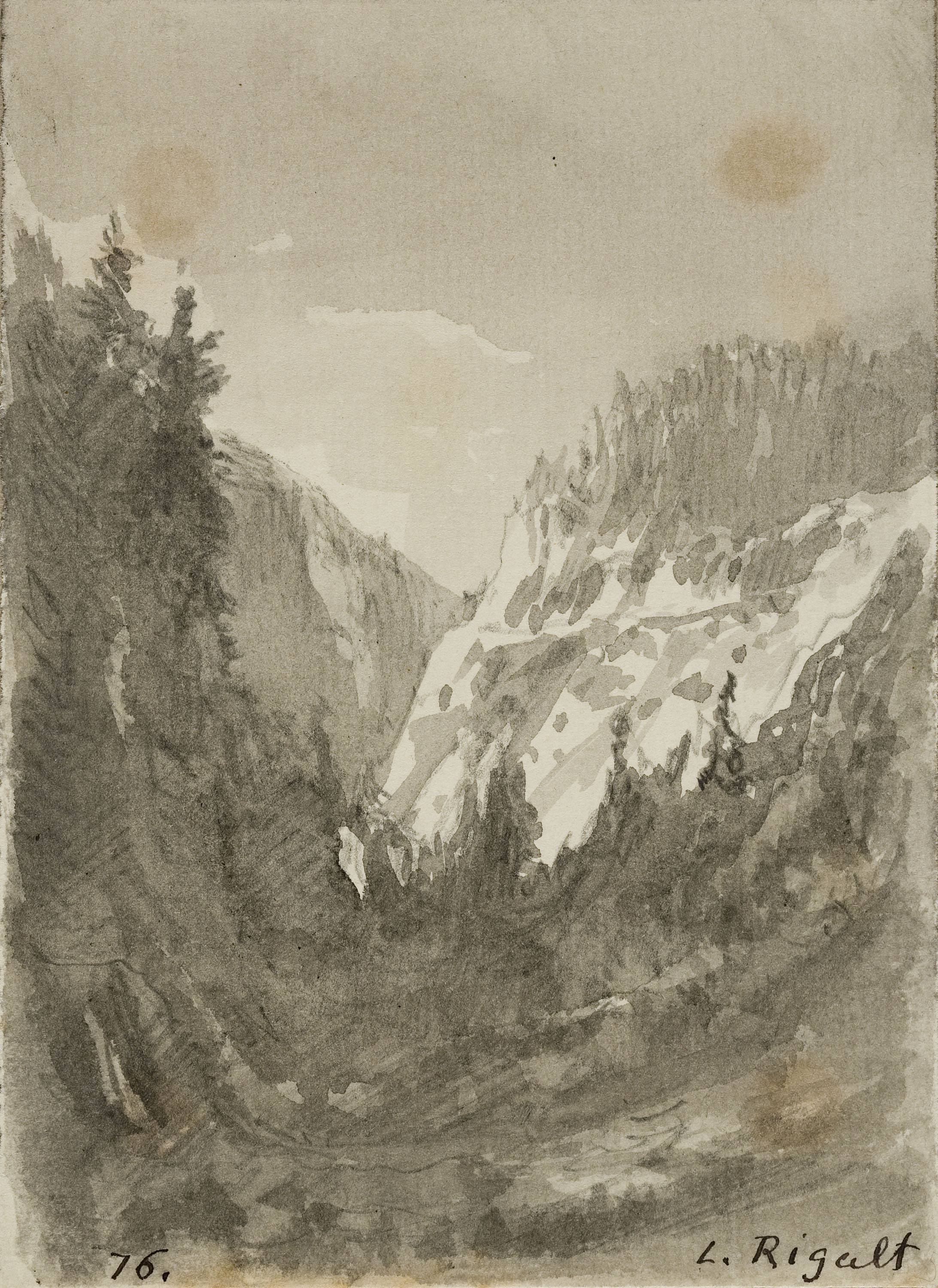 Lluís Rigalt - Paisatge - Cap a 1873-1874 image for: Lluís Rigalt - Paisatge - Cap a 1873-1874